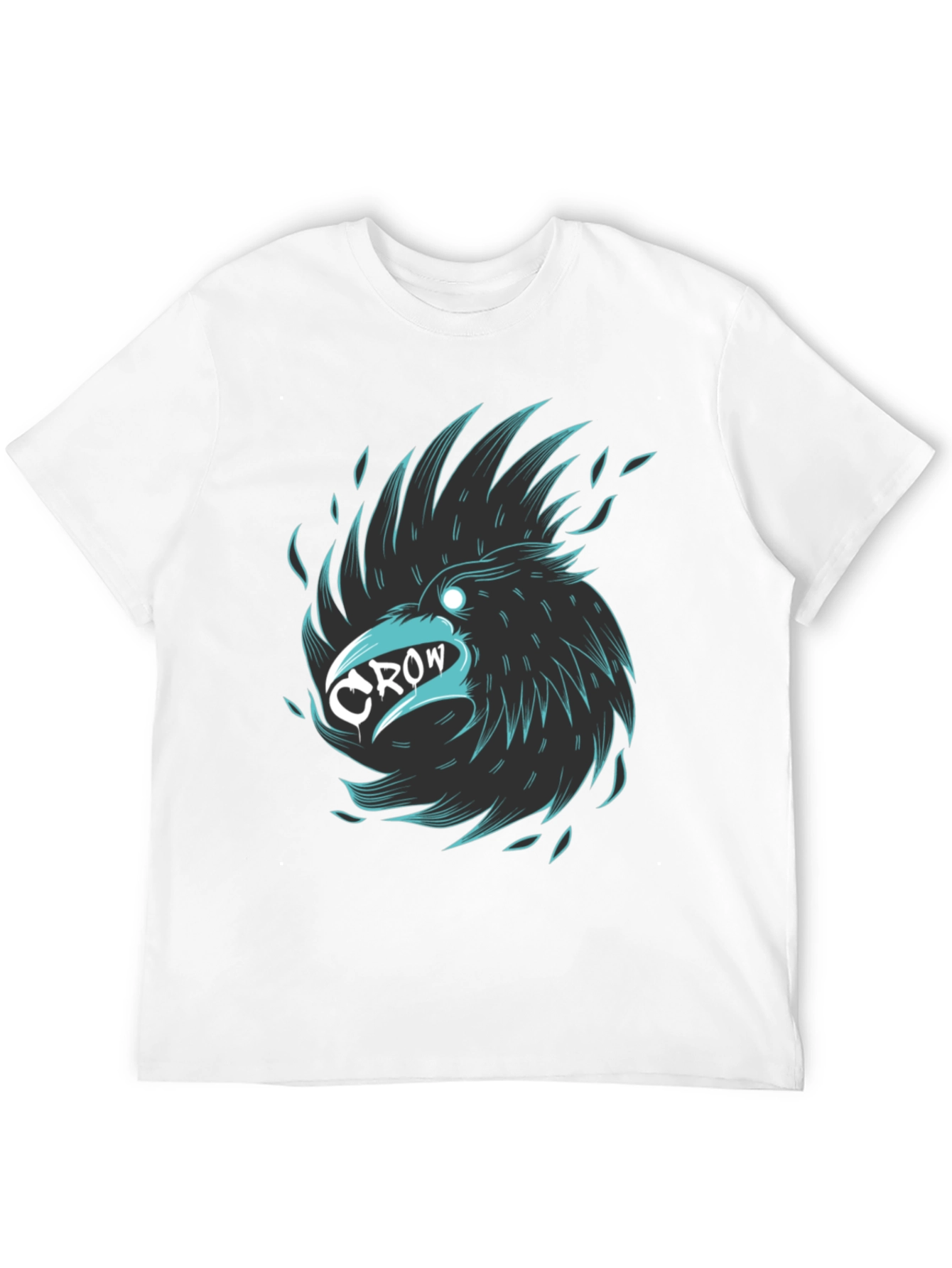 Cool Crow Graphic Tee - Stylish Black T-Shirt