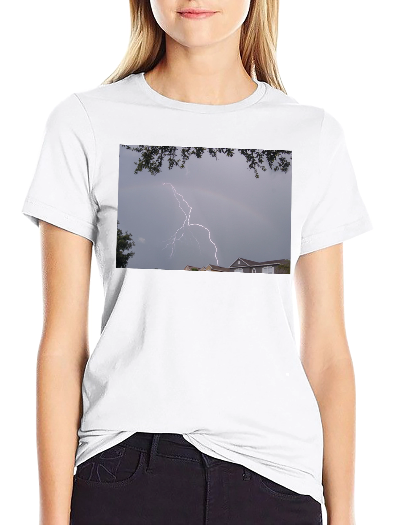 Lightning Graphic Black T-Shirt