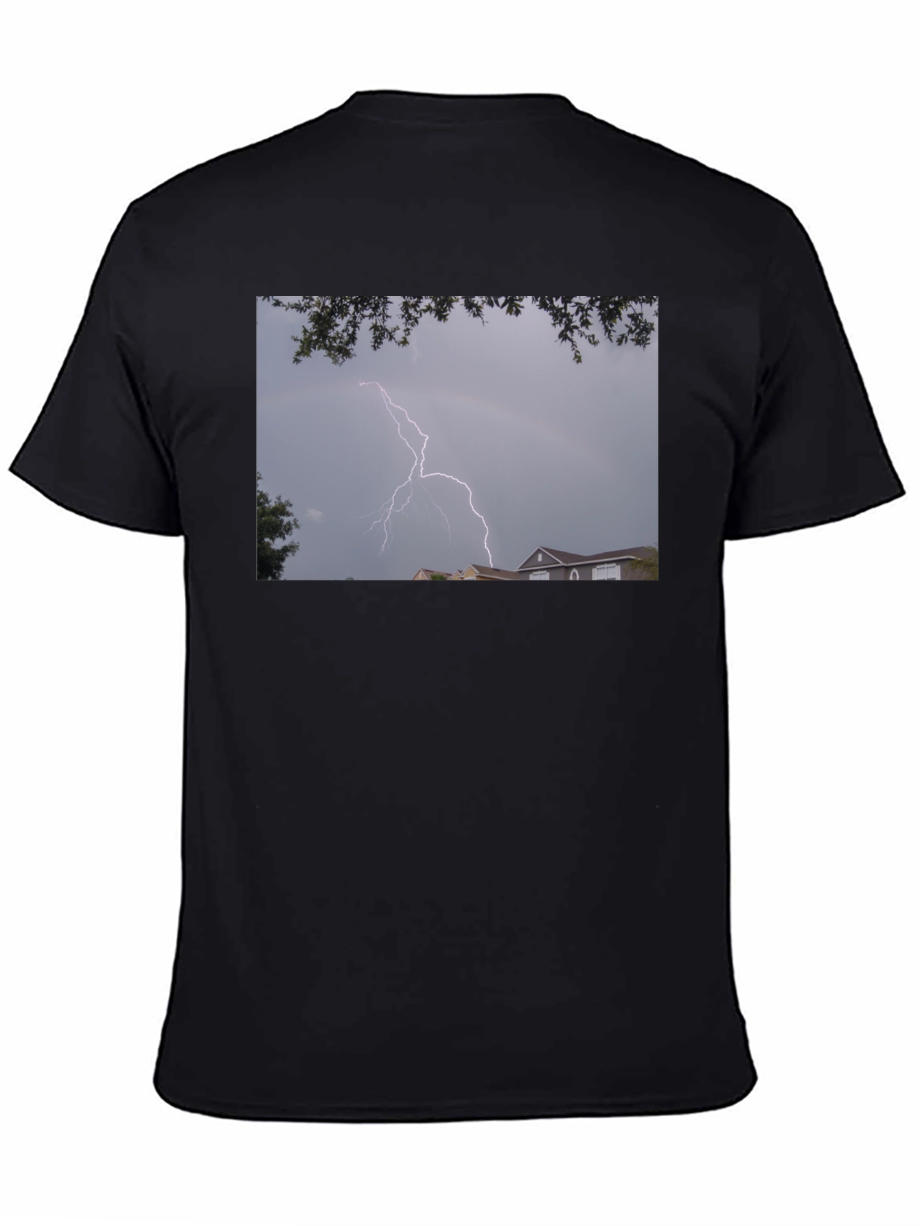 Lightning Graphic Black T-Shirt