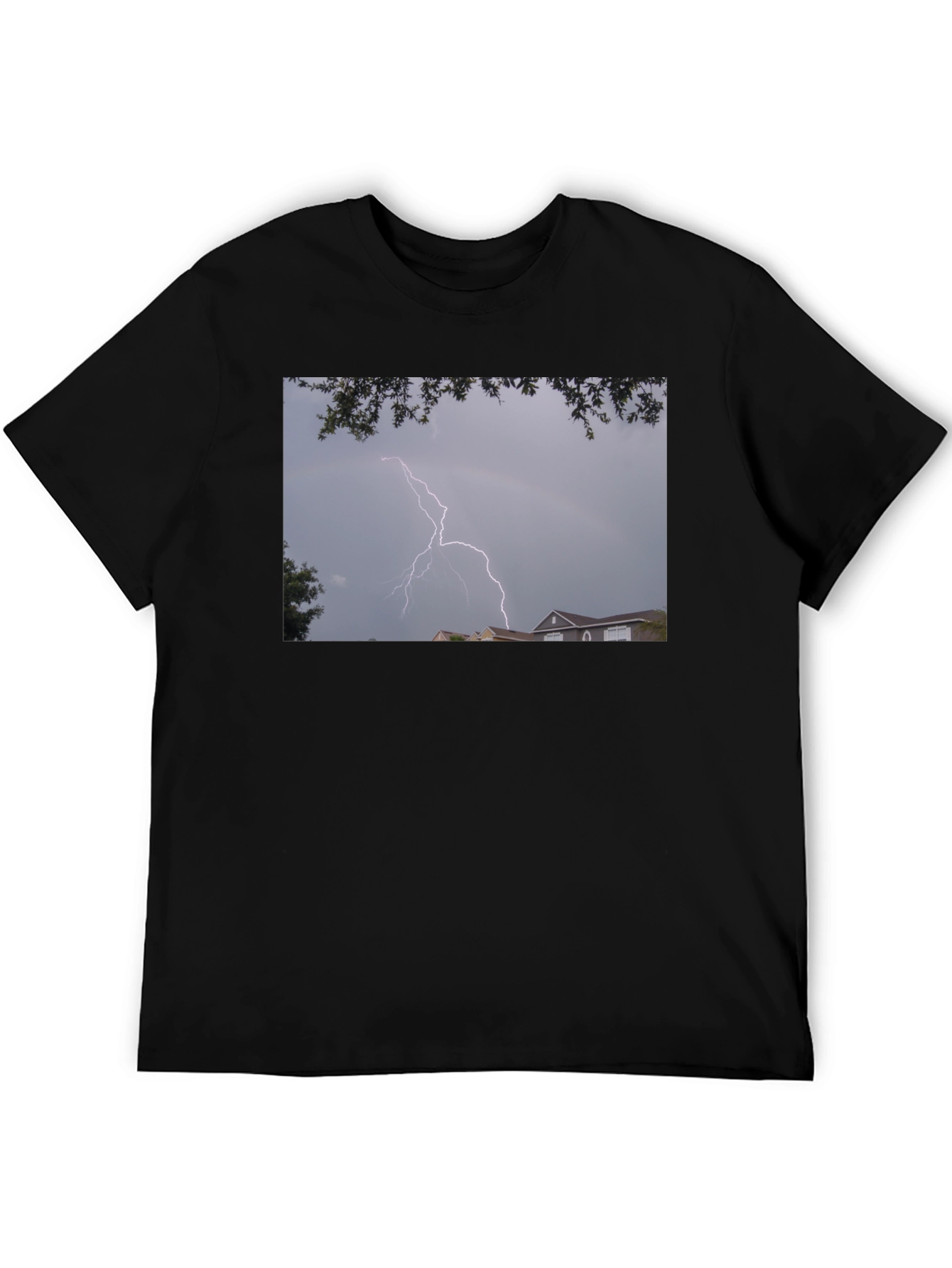 Lightning Graphic Black T-Shirt