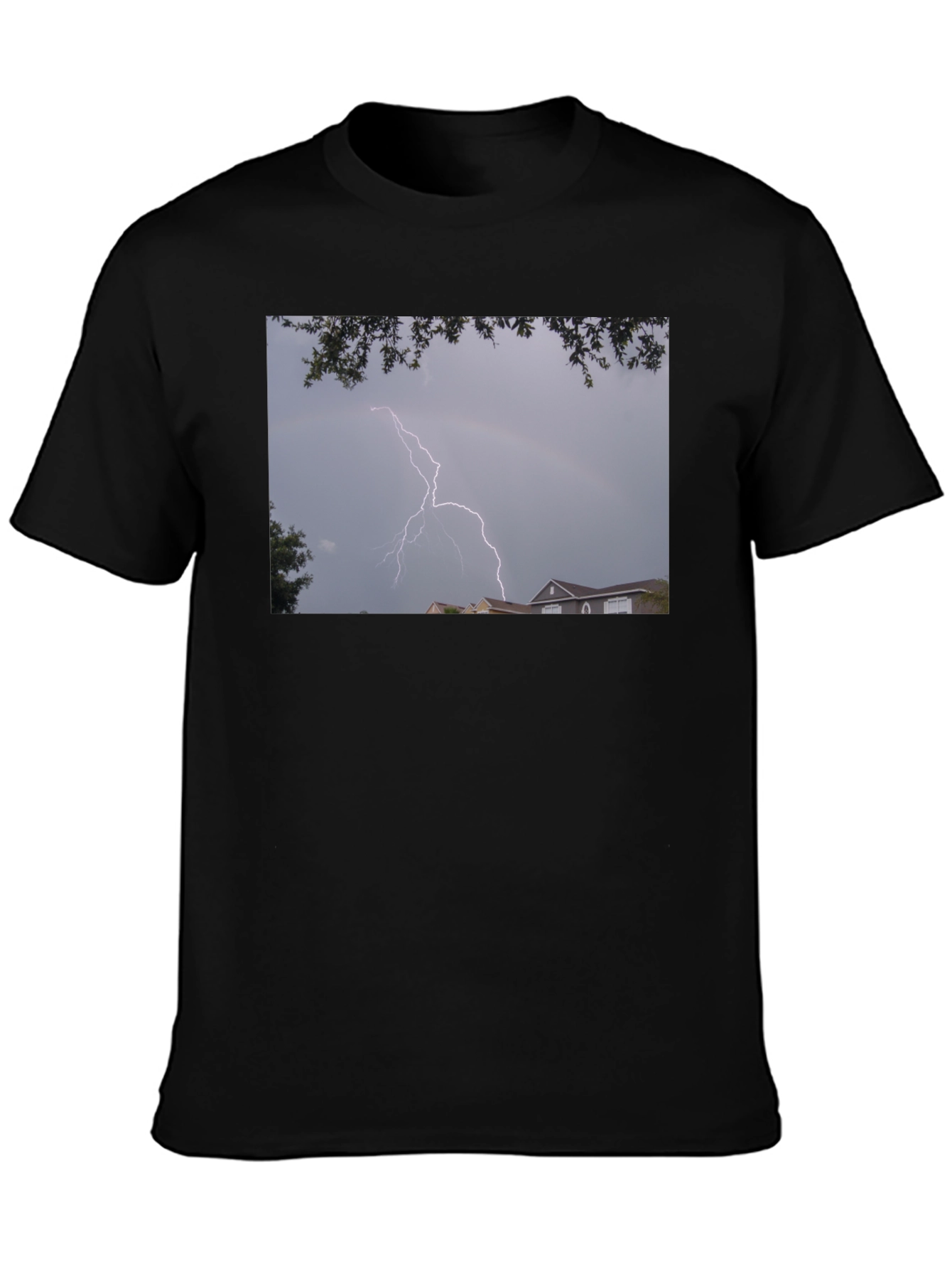 Lightning Graphic Black T-Shirt