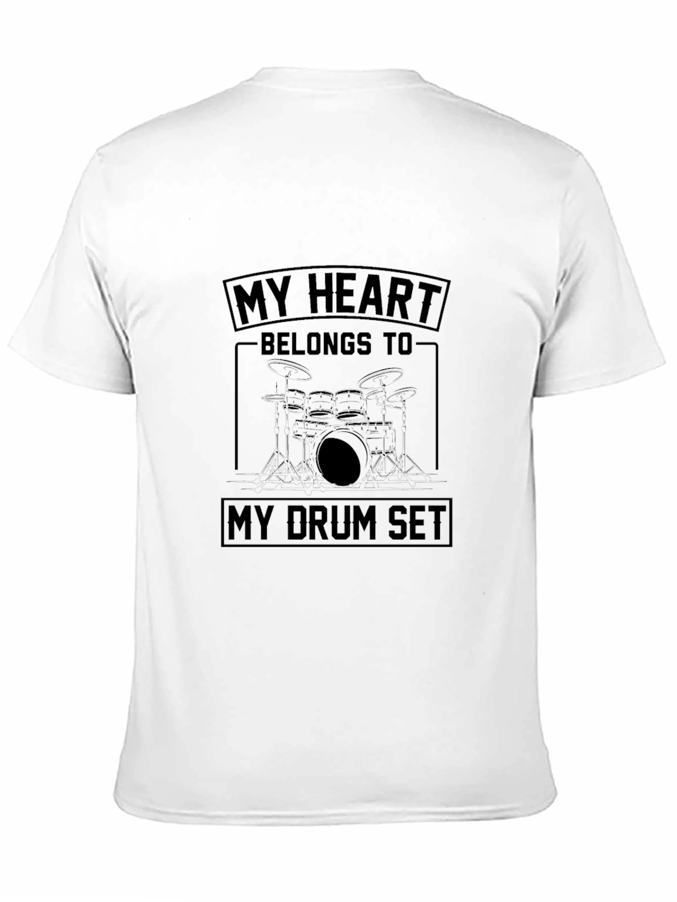 My Heart Belongs To My Drum Set Graphic Tee