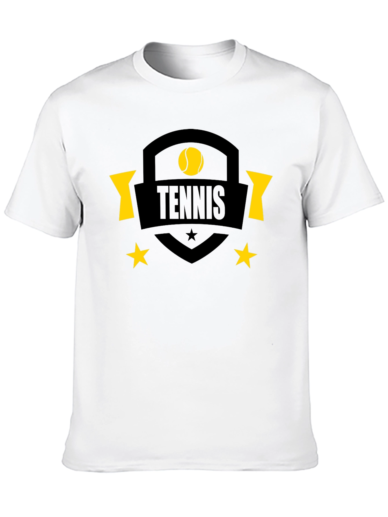 Tennis Graphic Black T-Shirt