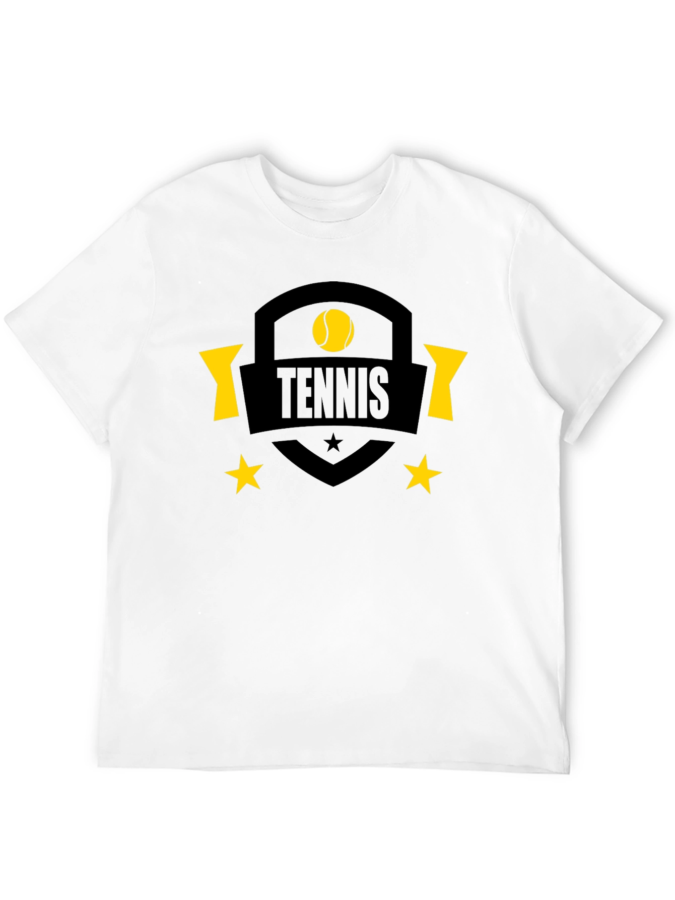 Tennis Graphic Black T-Shirt