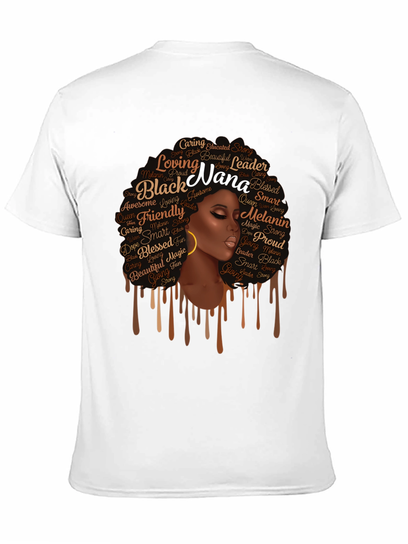 Black Nana Graphic T-Shirt - Afro Queen Tee