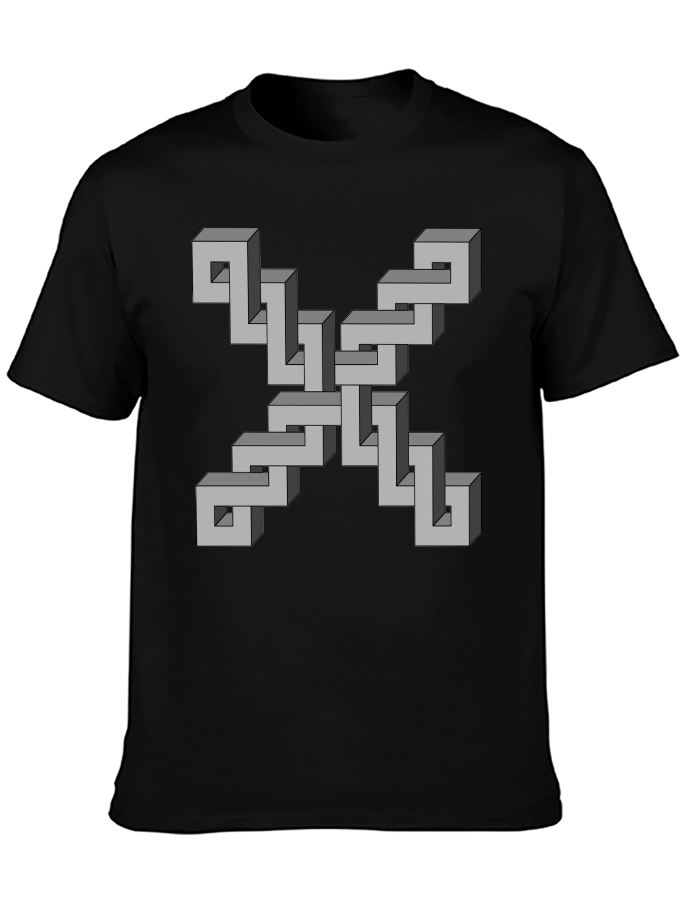 Optical Illusion Geometric T-Shirt