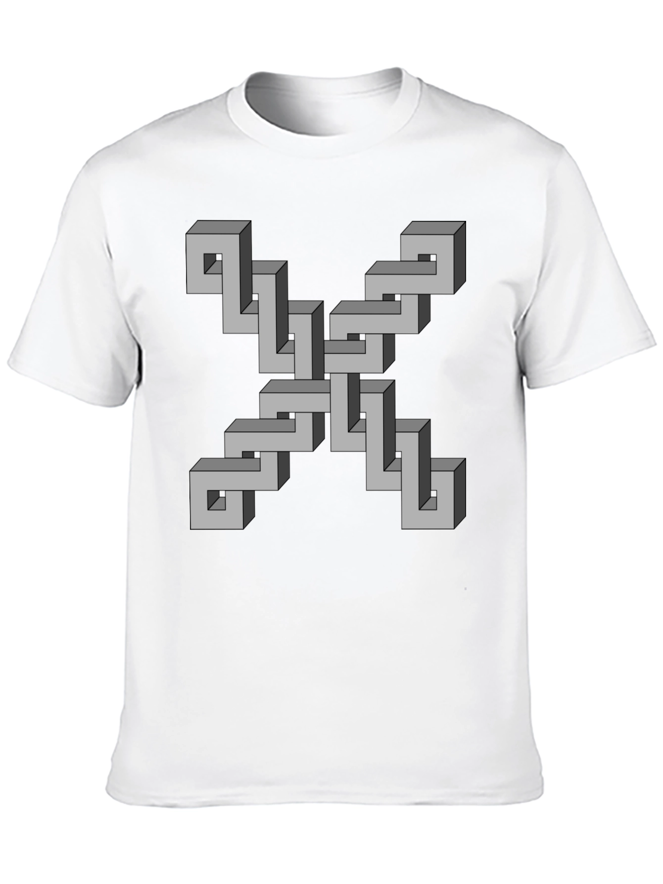 Optical Illusion Geometric T-Shirt