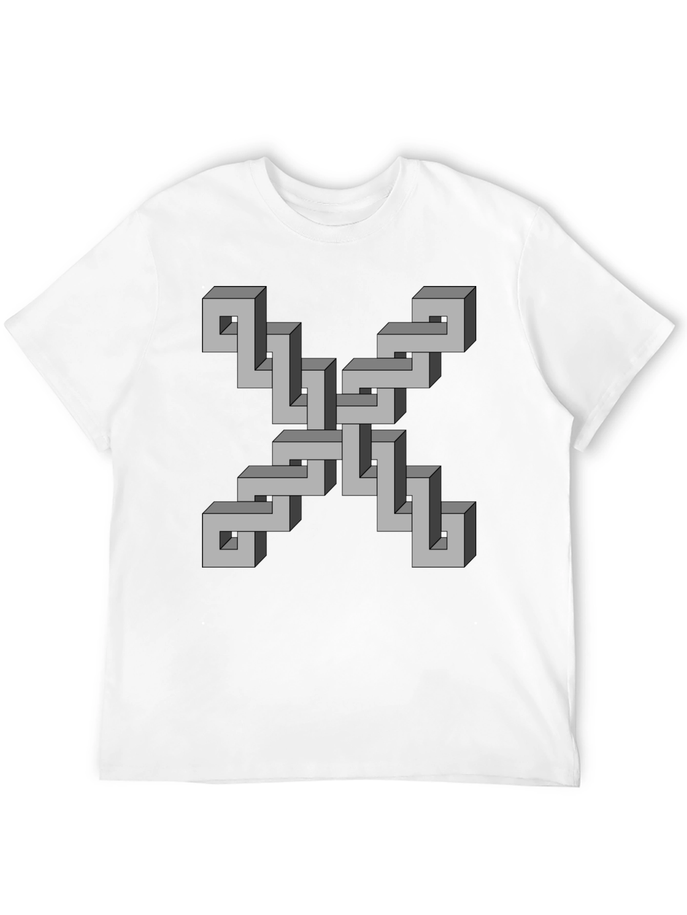 Optical Illusion Geometric T-Shirt