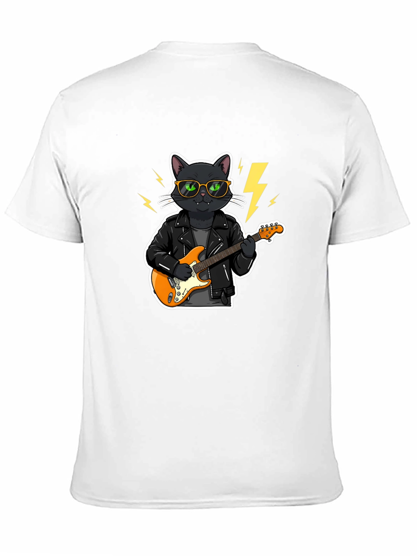 Cool Cat Rocker T-Shirt - Black