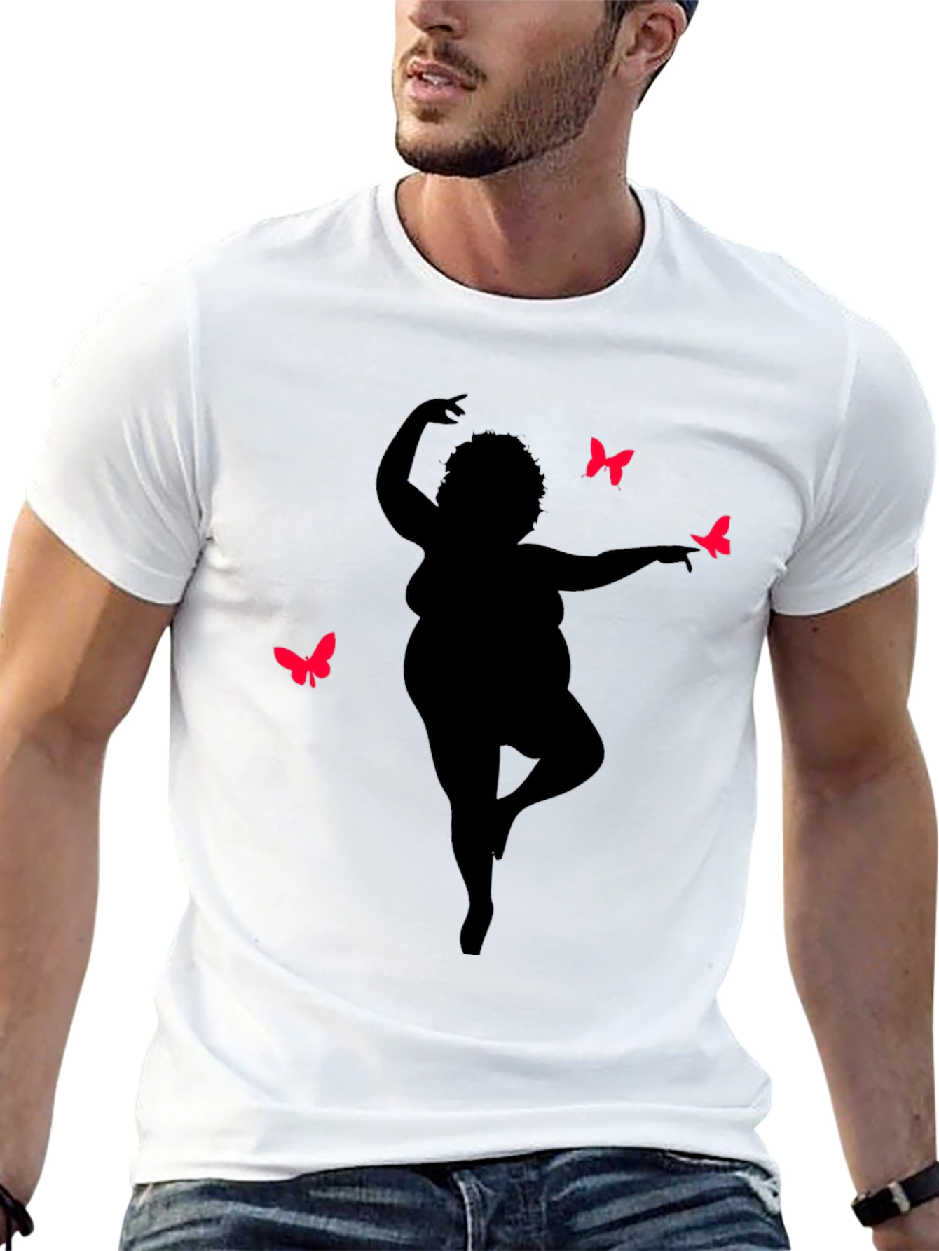 Dancing Woman T-Shirt Black