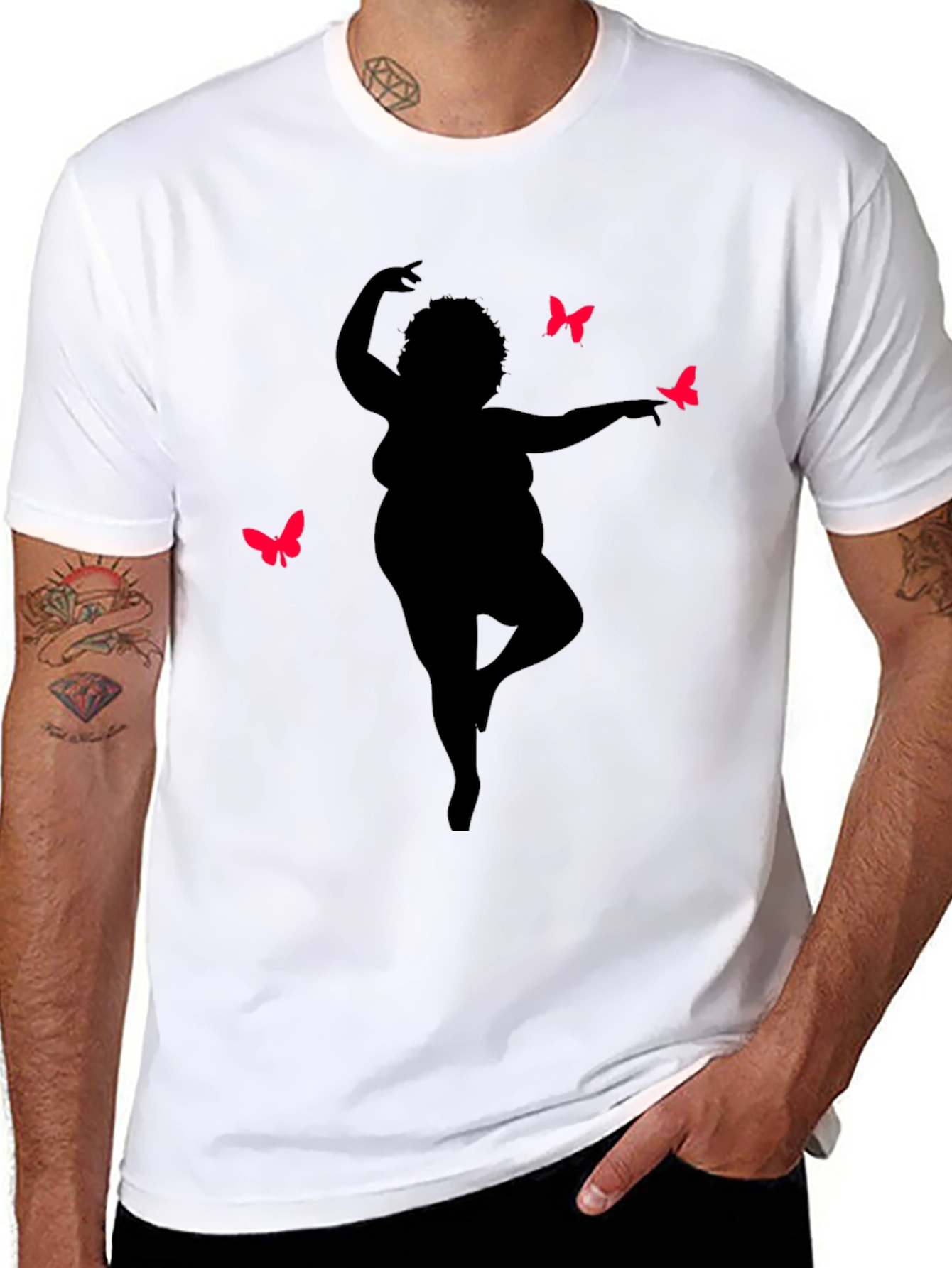 Dancing Woman T-Shirt Black