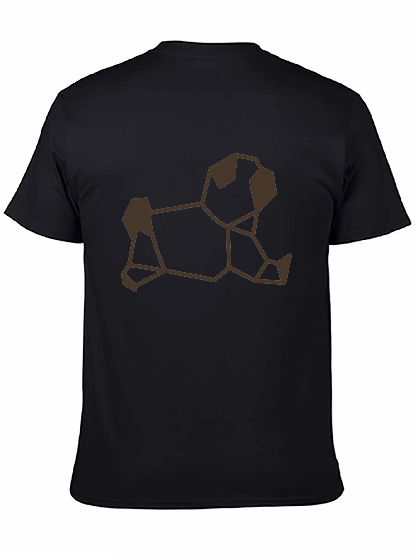 Geometric Pug Graphic Tee - Modern Dog Lover Style