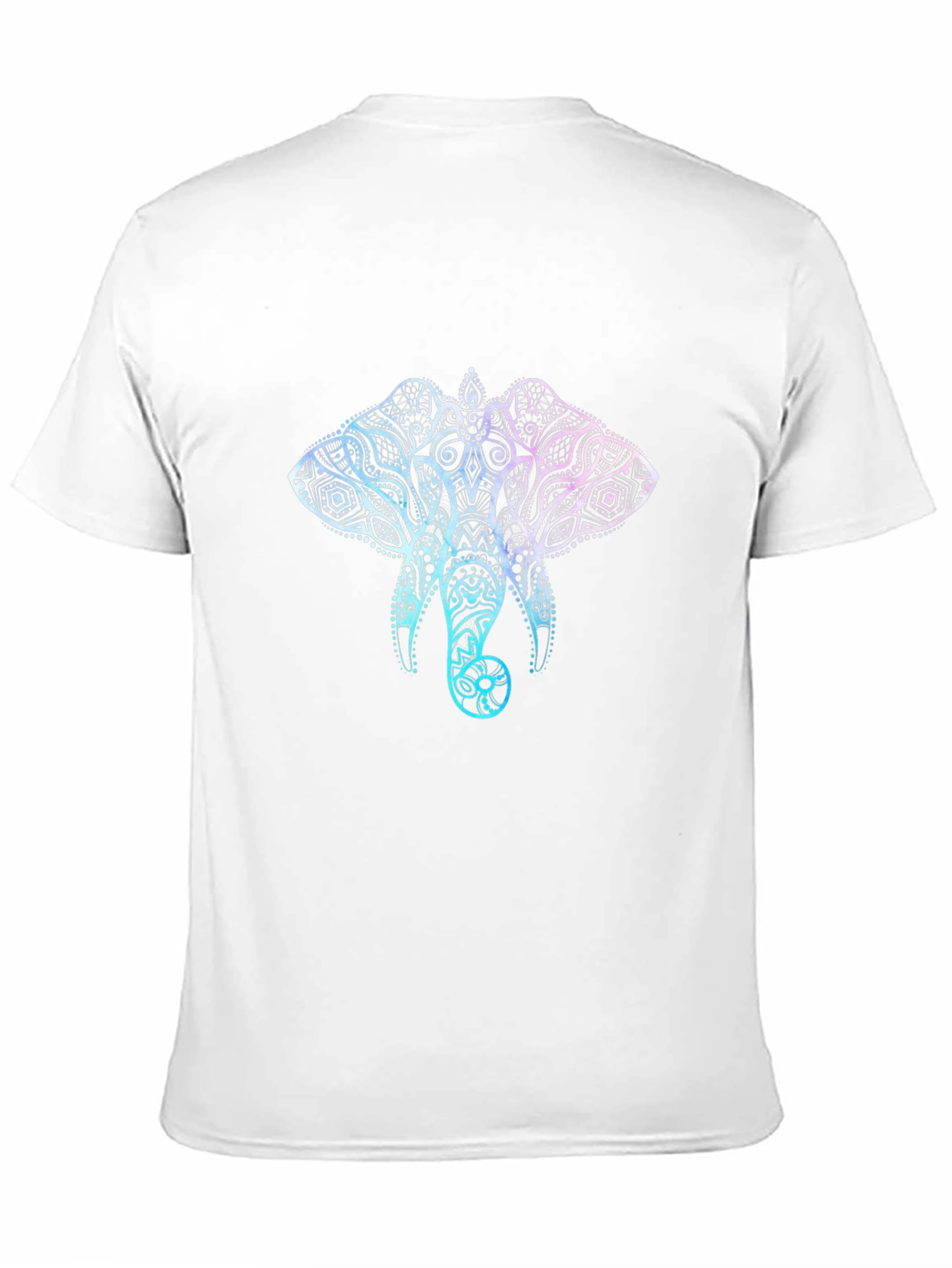 Elephant Mandala Graphic T-Shirt - Stylish Mens Black Tee