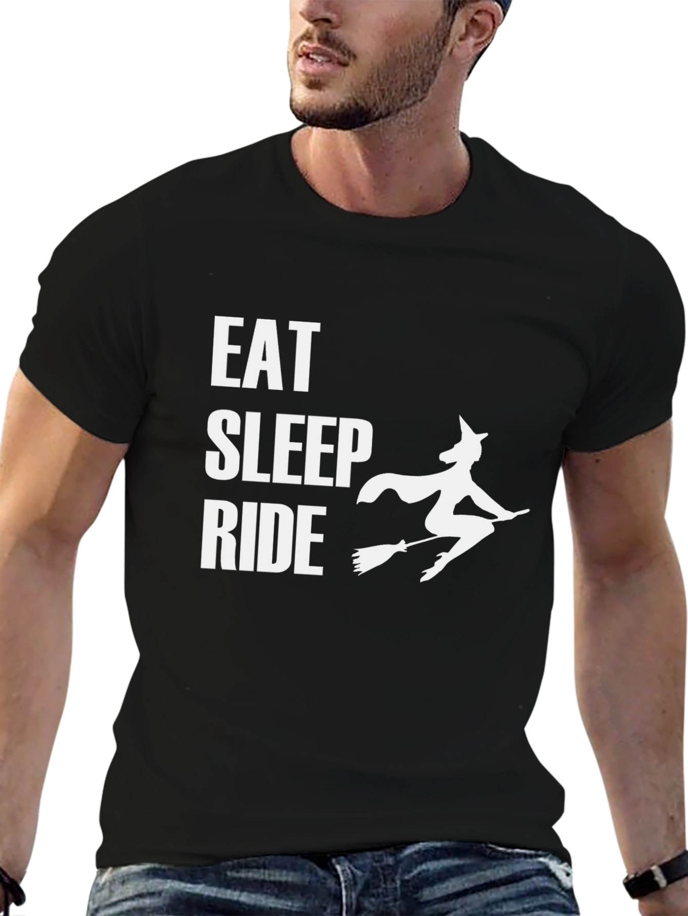Eat Sleep Ride Witch Graphic Tee