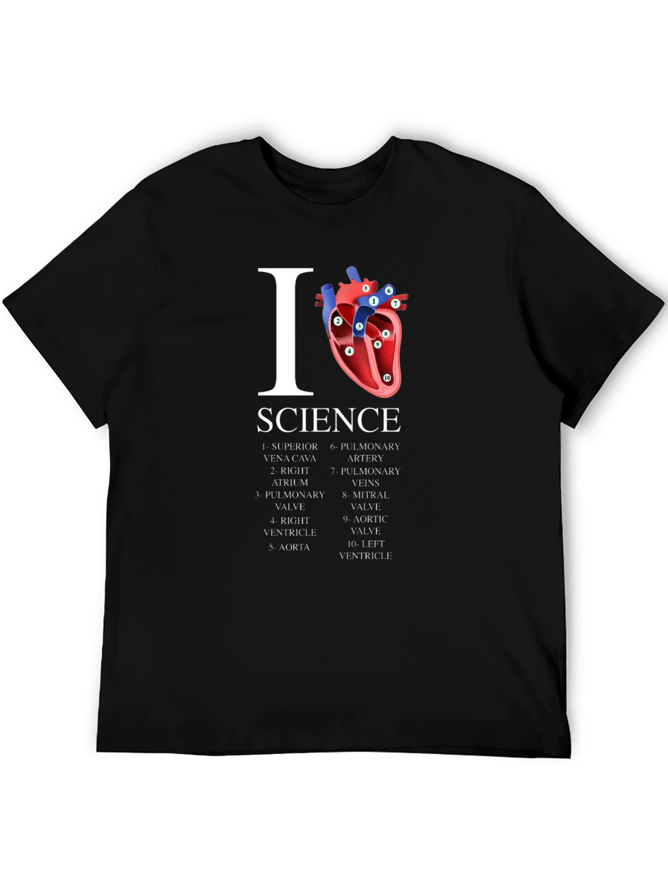 I Heart Science Anatomy T-Shirt - Unique Graphic Tee