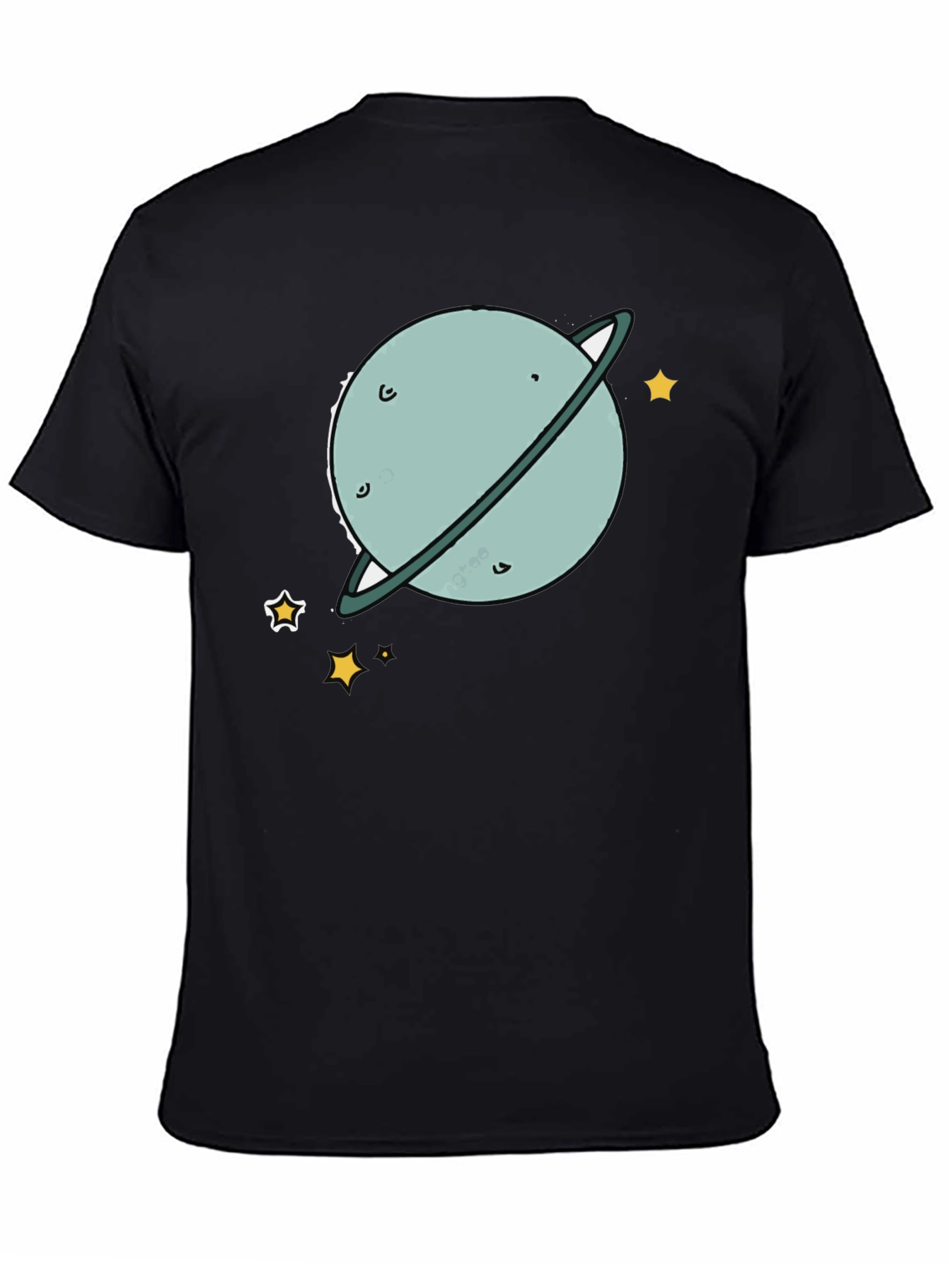 Planet Graphic Black T-Shirt