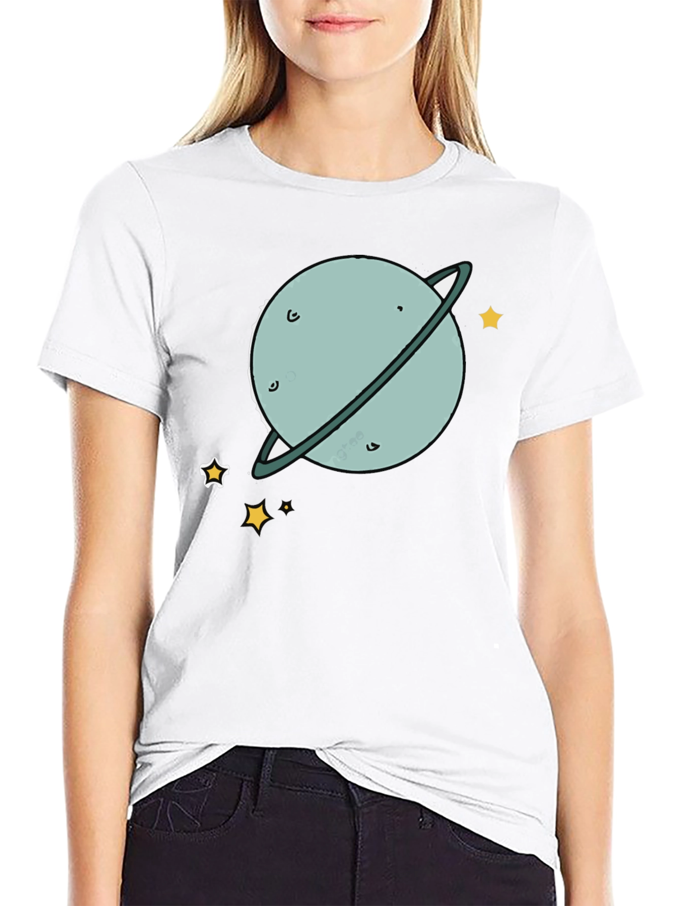 Planet Graphic Black T-Shirt