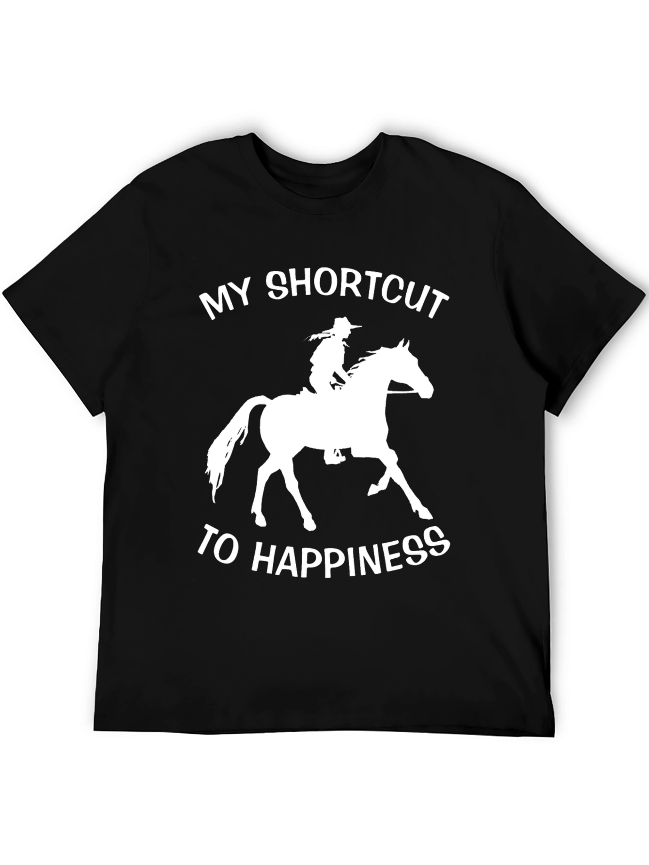 Horseback Riding Shortcut to Happiness T-Shirt