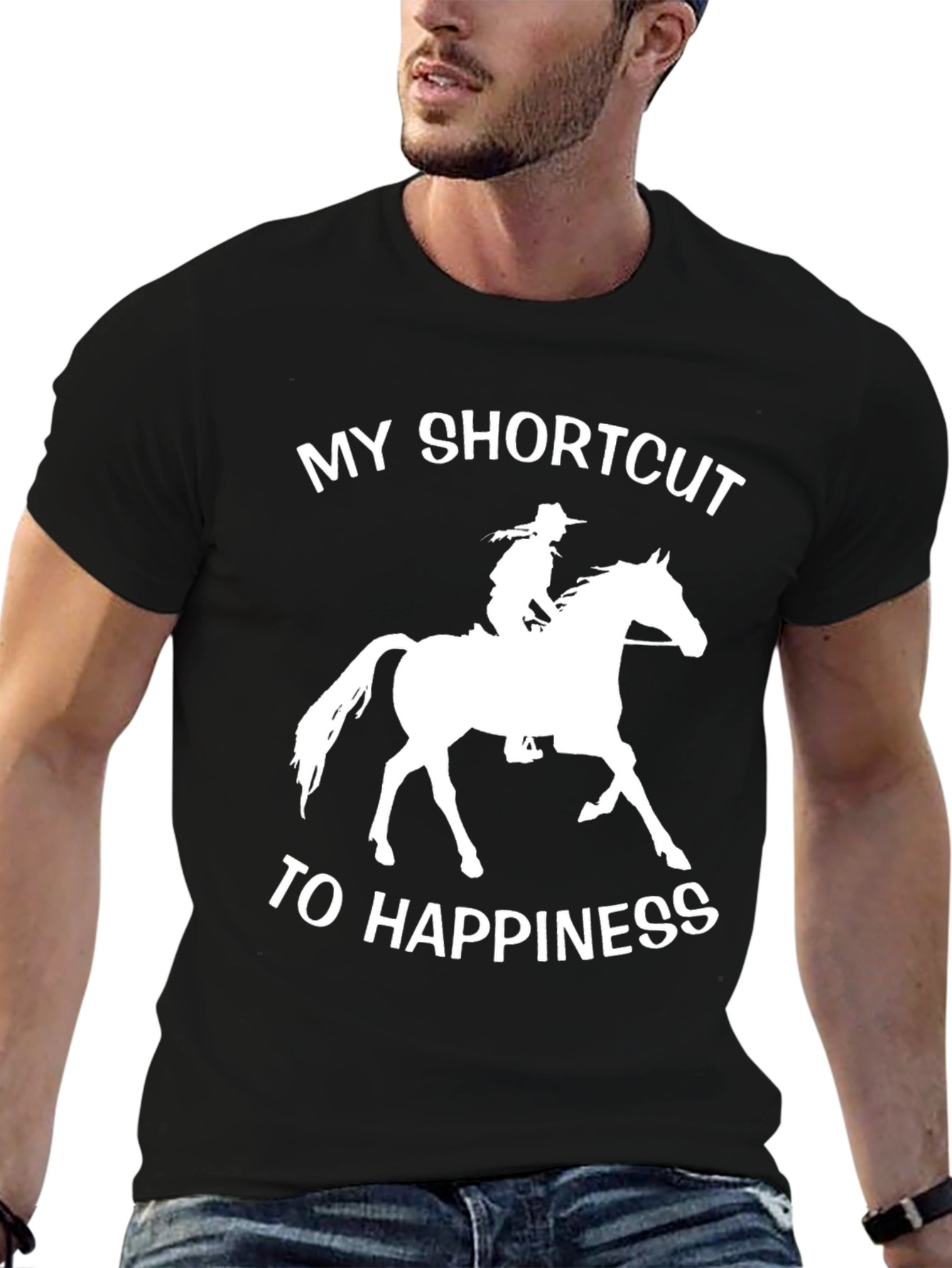 Horseback Riding Shortcut to Happiness T-Shirt