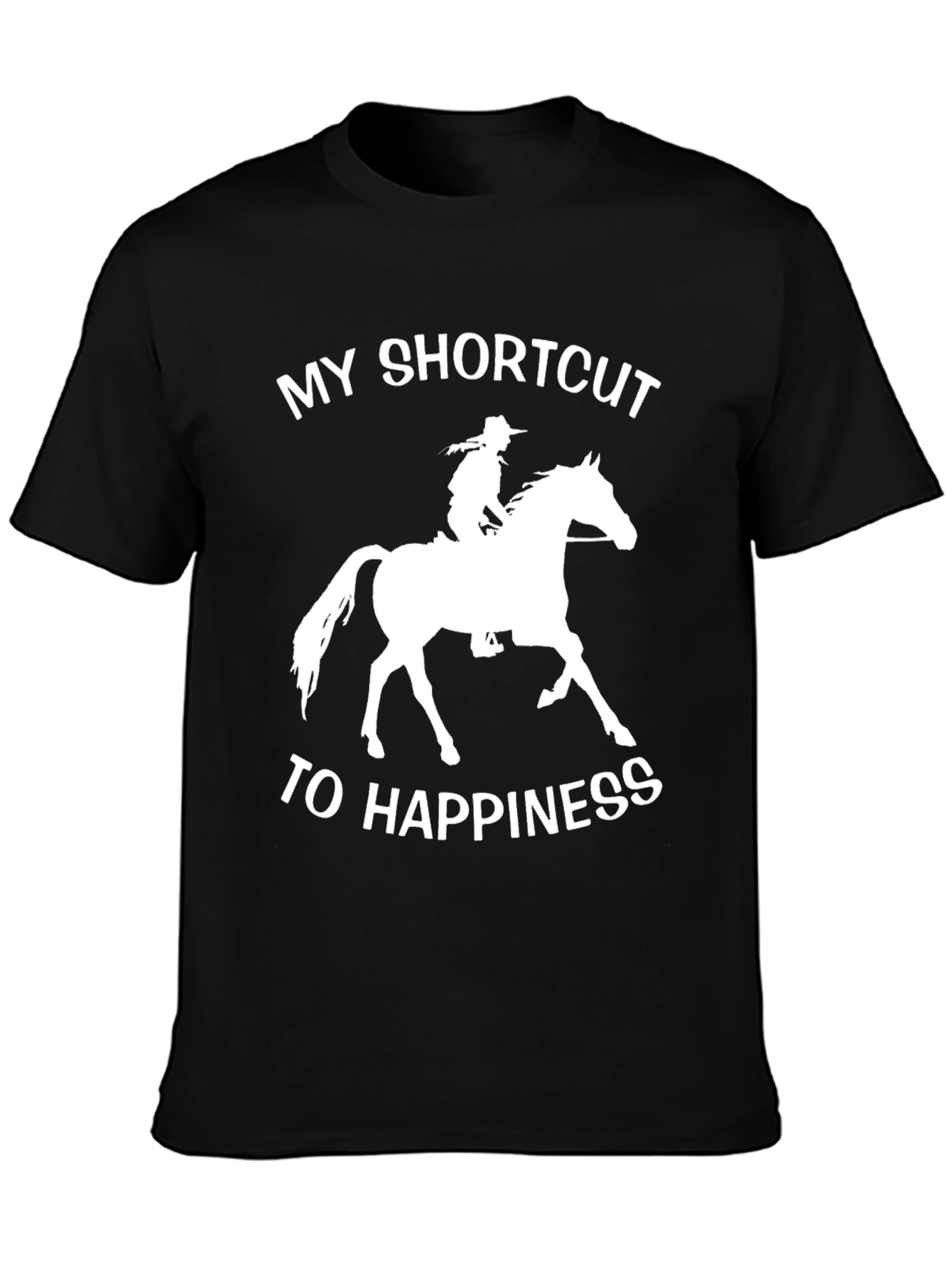 Horseback Riding Shortcut to Happiness T-Shirt