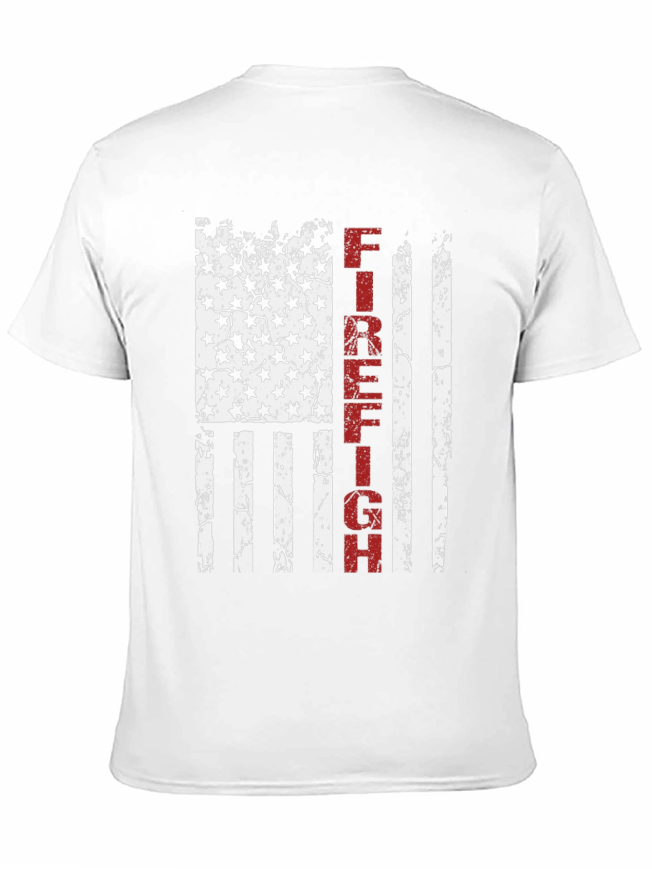 Firefighter American Flag Graphic T-Shirt