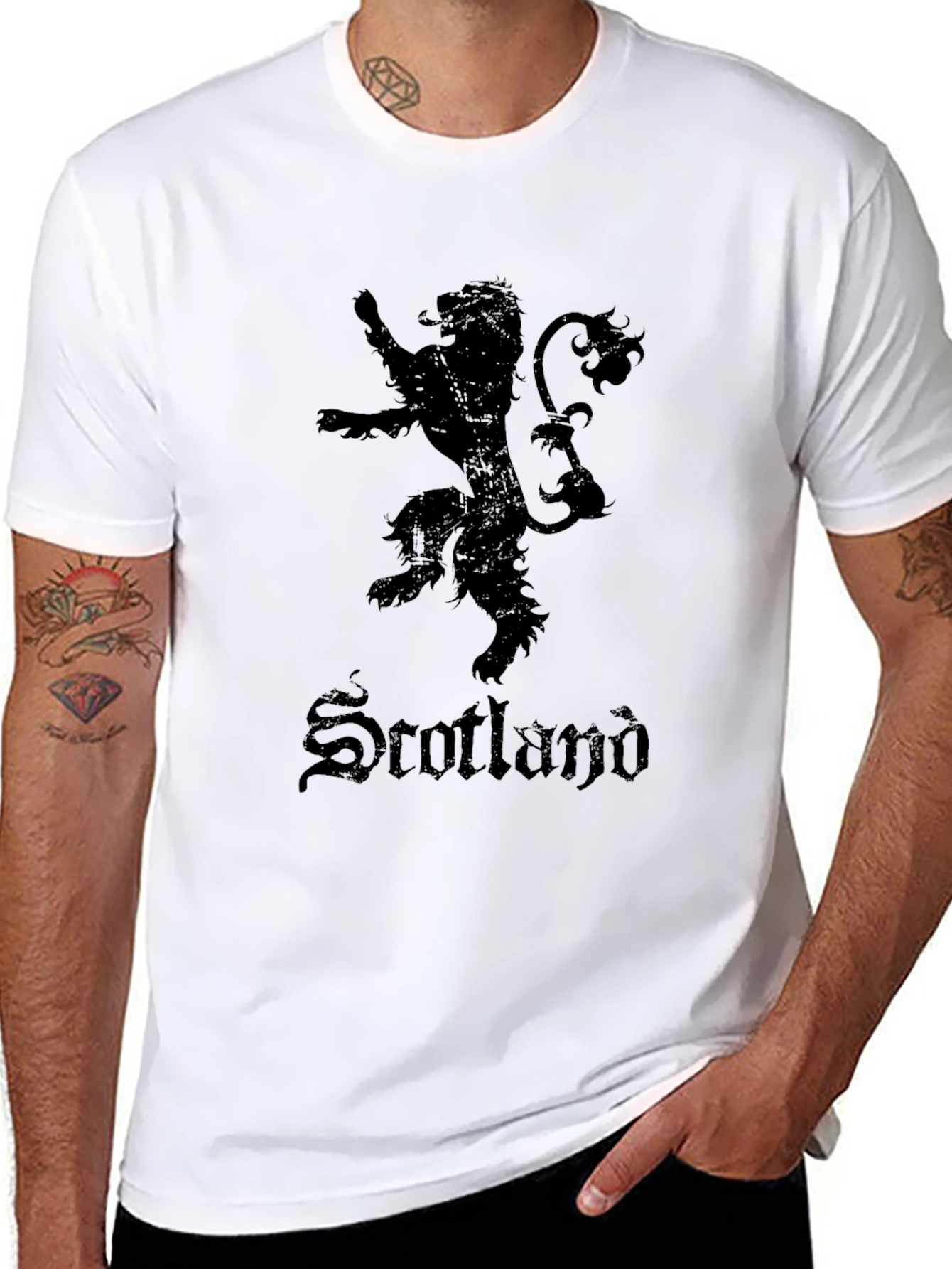 Scotland Lion Rampant Black T-Shirt
