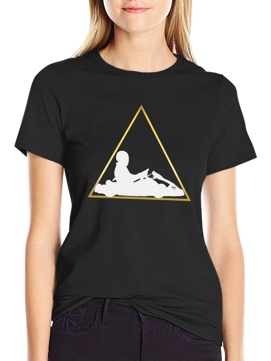 Karting Graphic Tee - Black Cotton T-Shirt