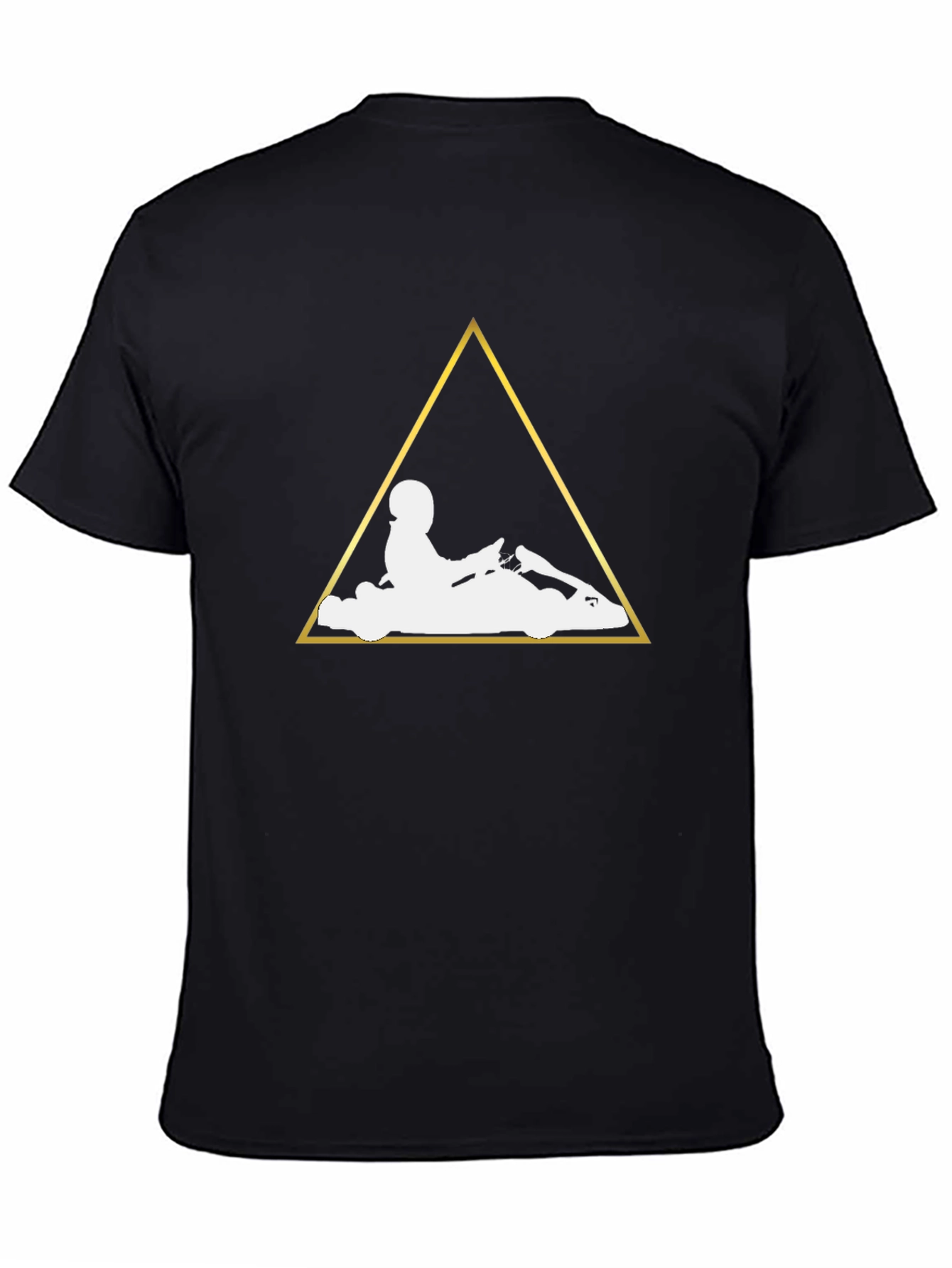 Karting Graphic Tee - Black Cotton T-Shirt