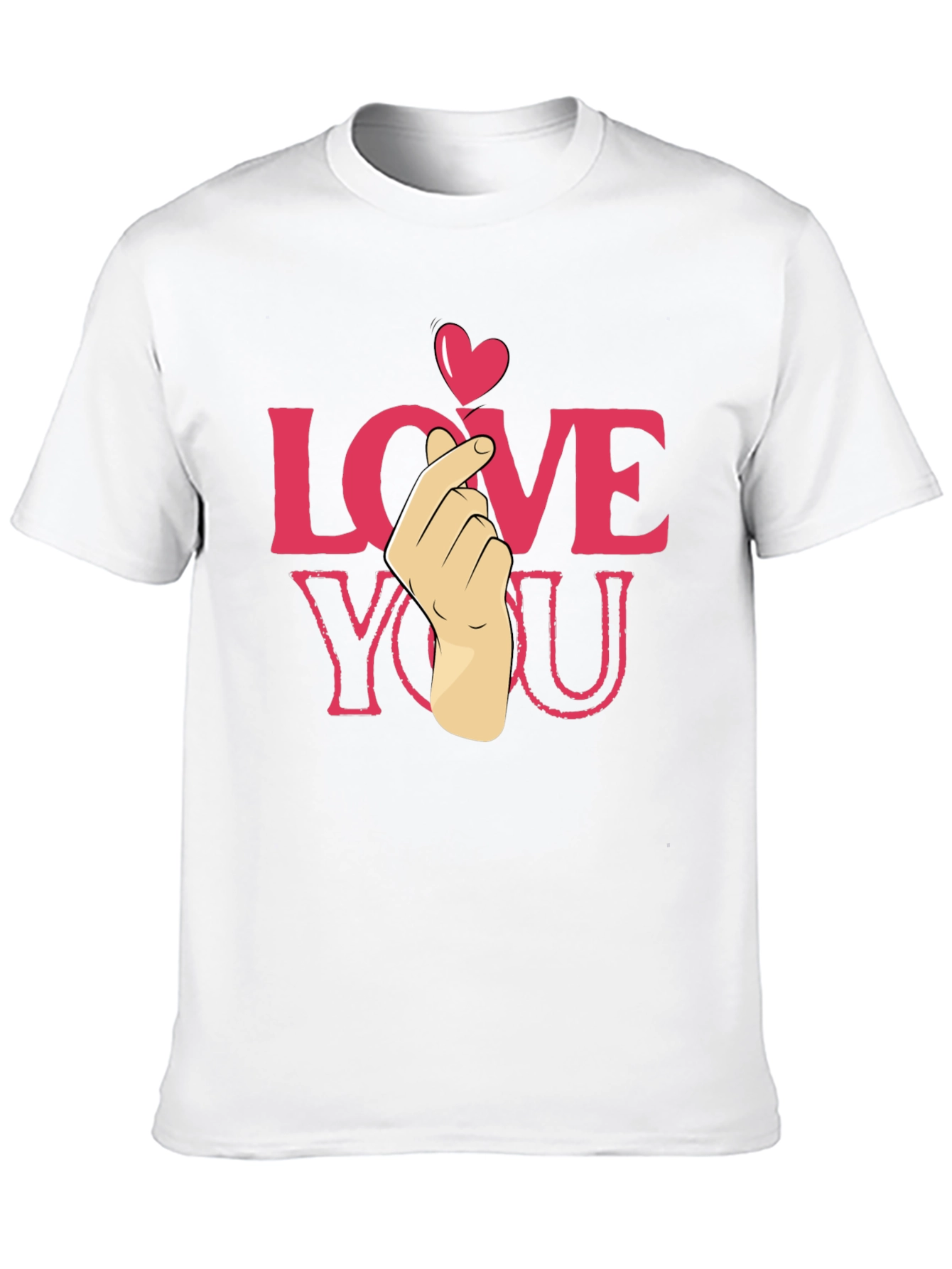 Love You Heart Finger T-Shirt - Cute & Trendy
