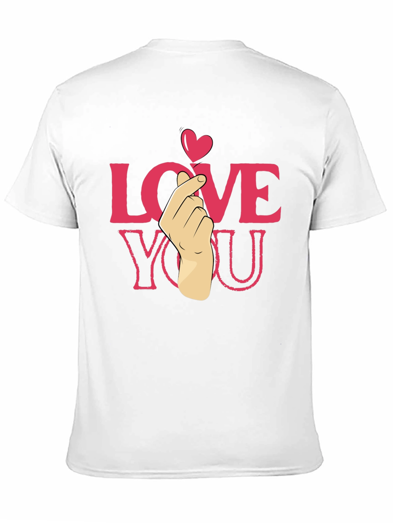 Love You Heart Finger T-Shirt - Cute & Trendy