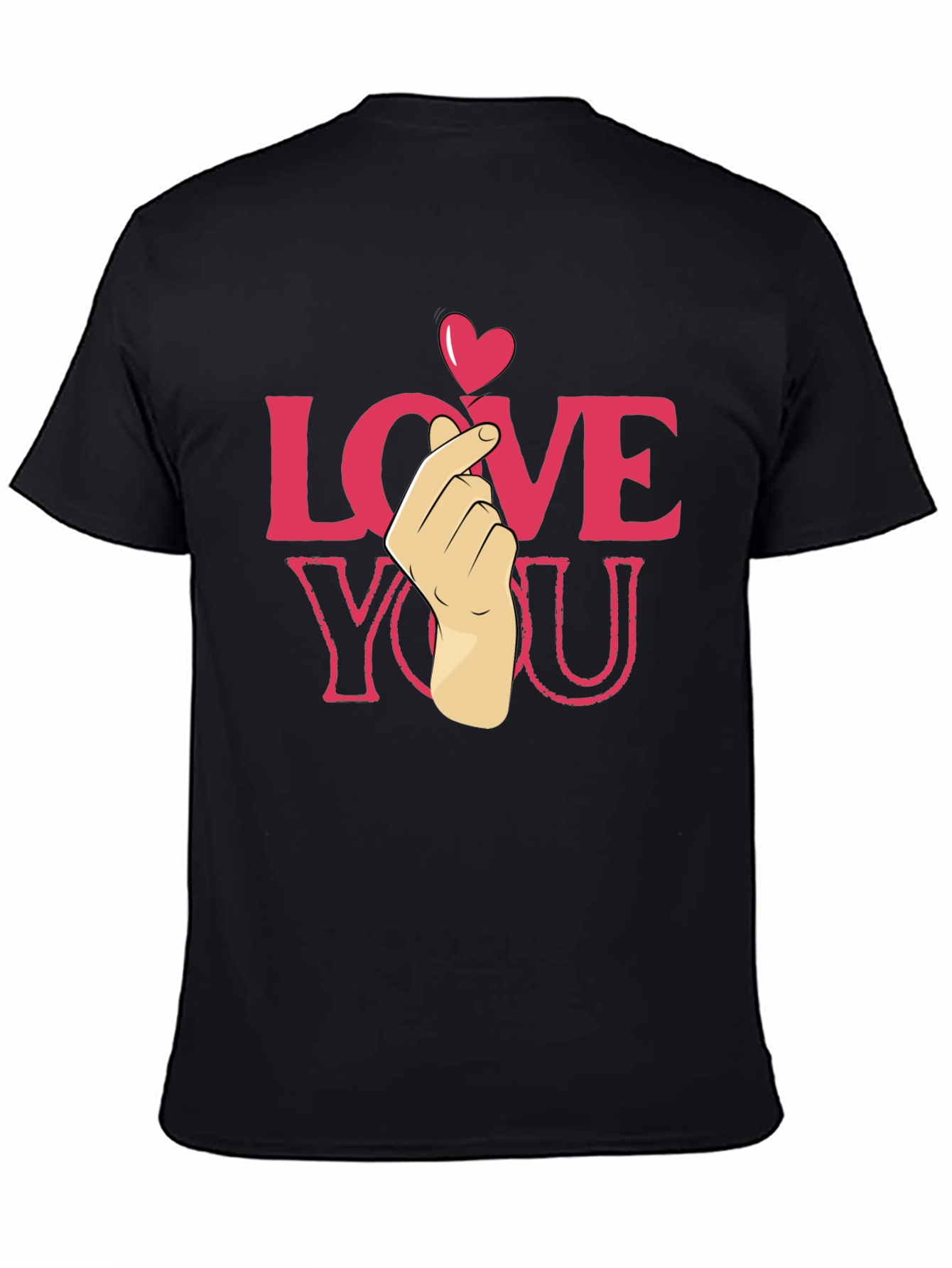 Love You Heart Finger T-Shirt - Cute & Trendy