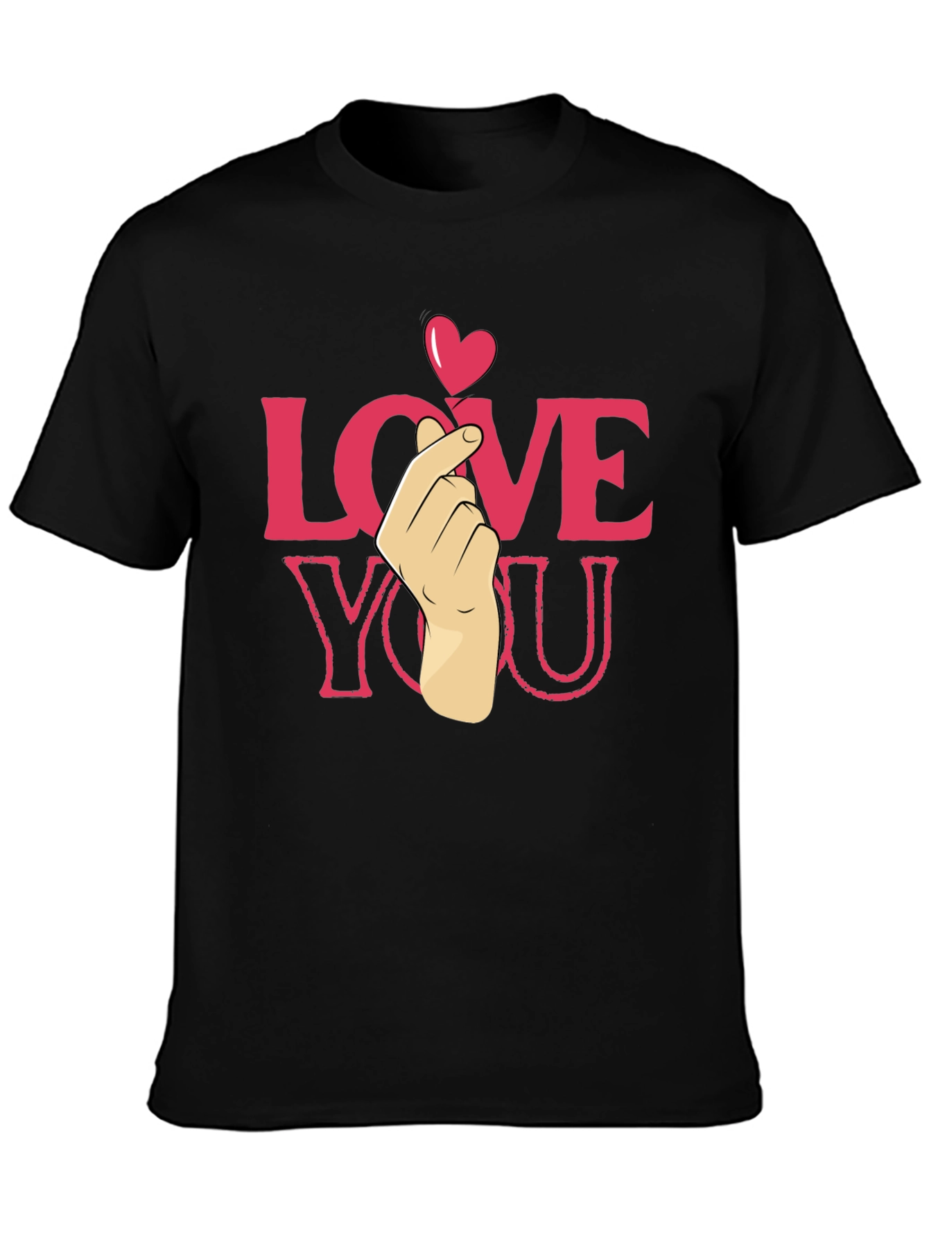 Love You Heart Finger T-Shirt - Cute & Trendy