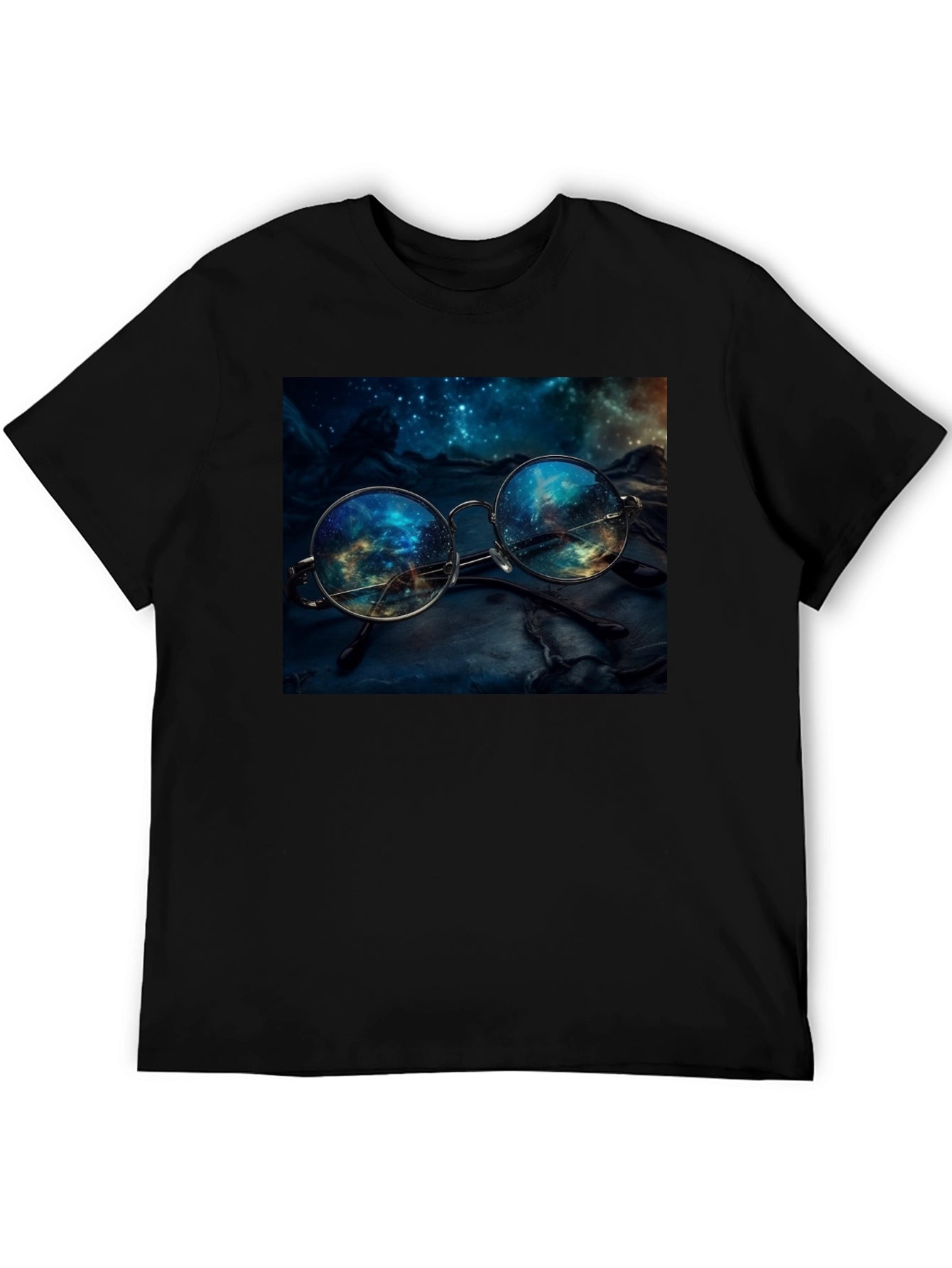 Space Reflection Glasses Graphic Tee