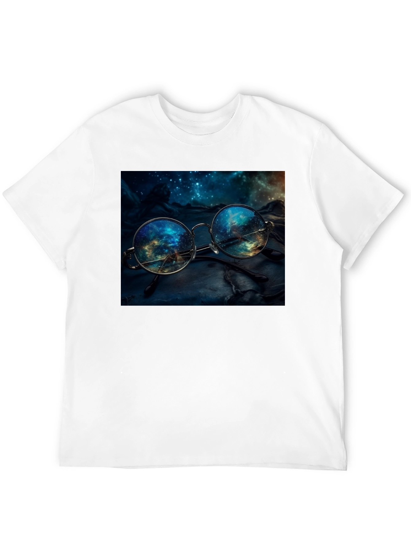 Space Reflection Glasses Graphic Tee