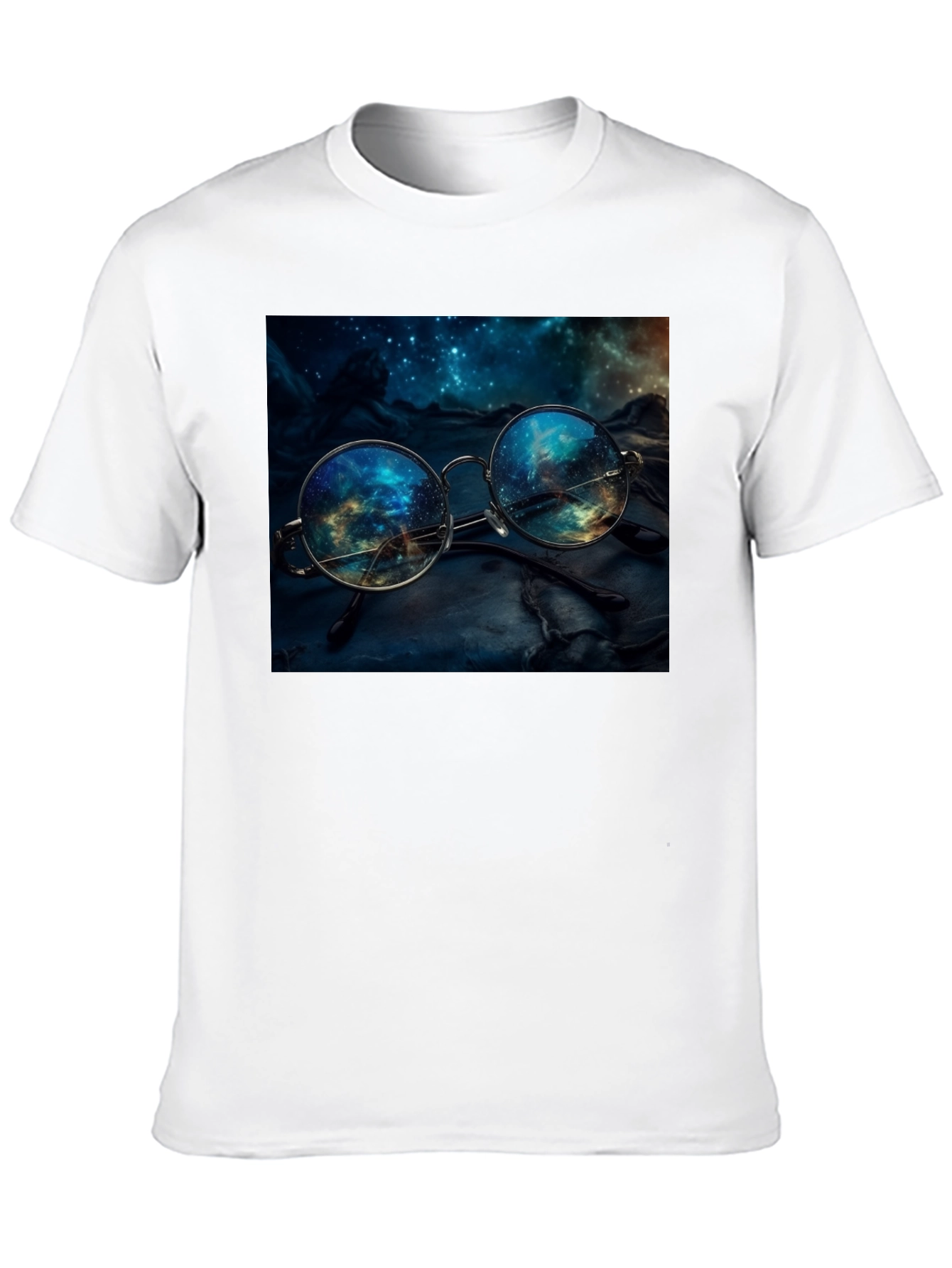 Space Reflection Glasses Graphic Tee