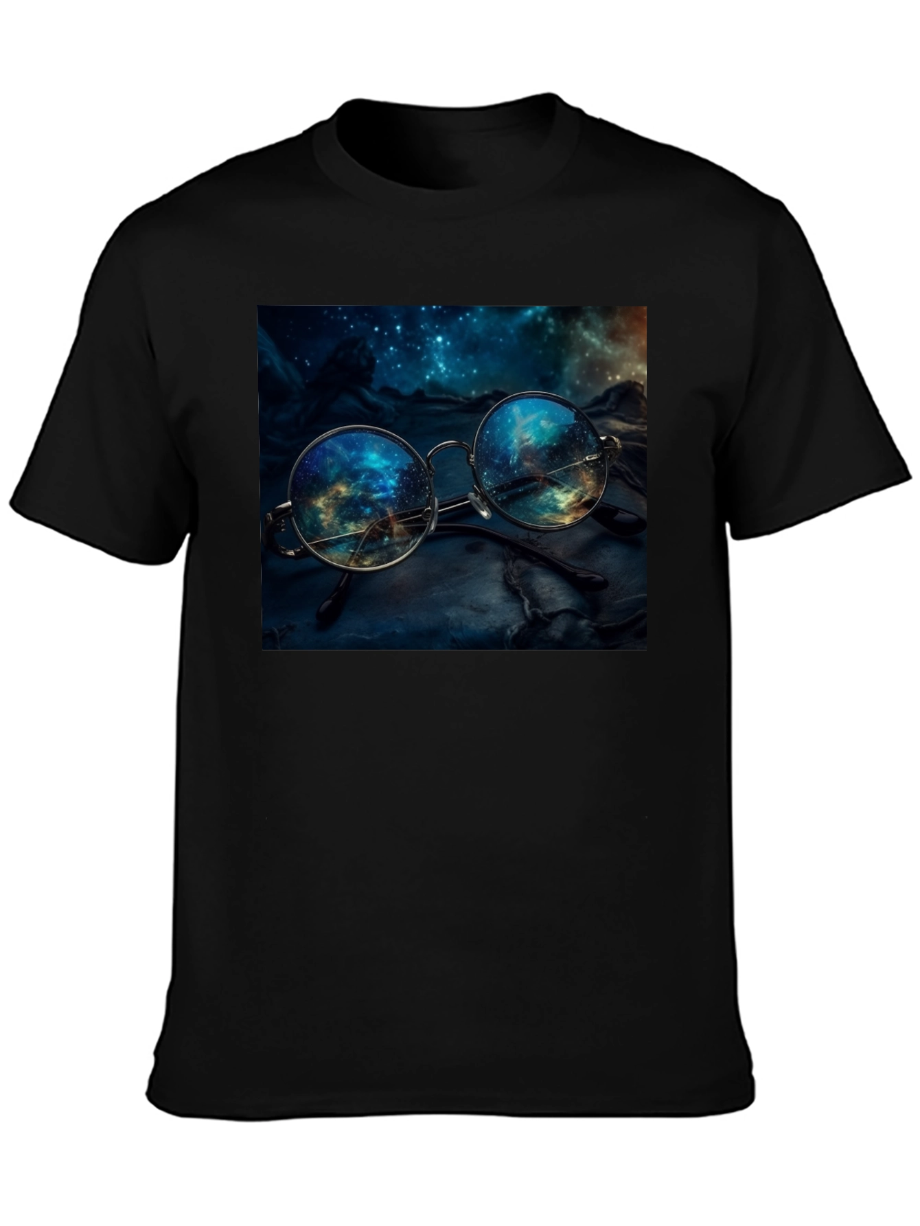 Space Reflection Glasses Graphic Tee