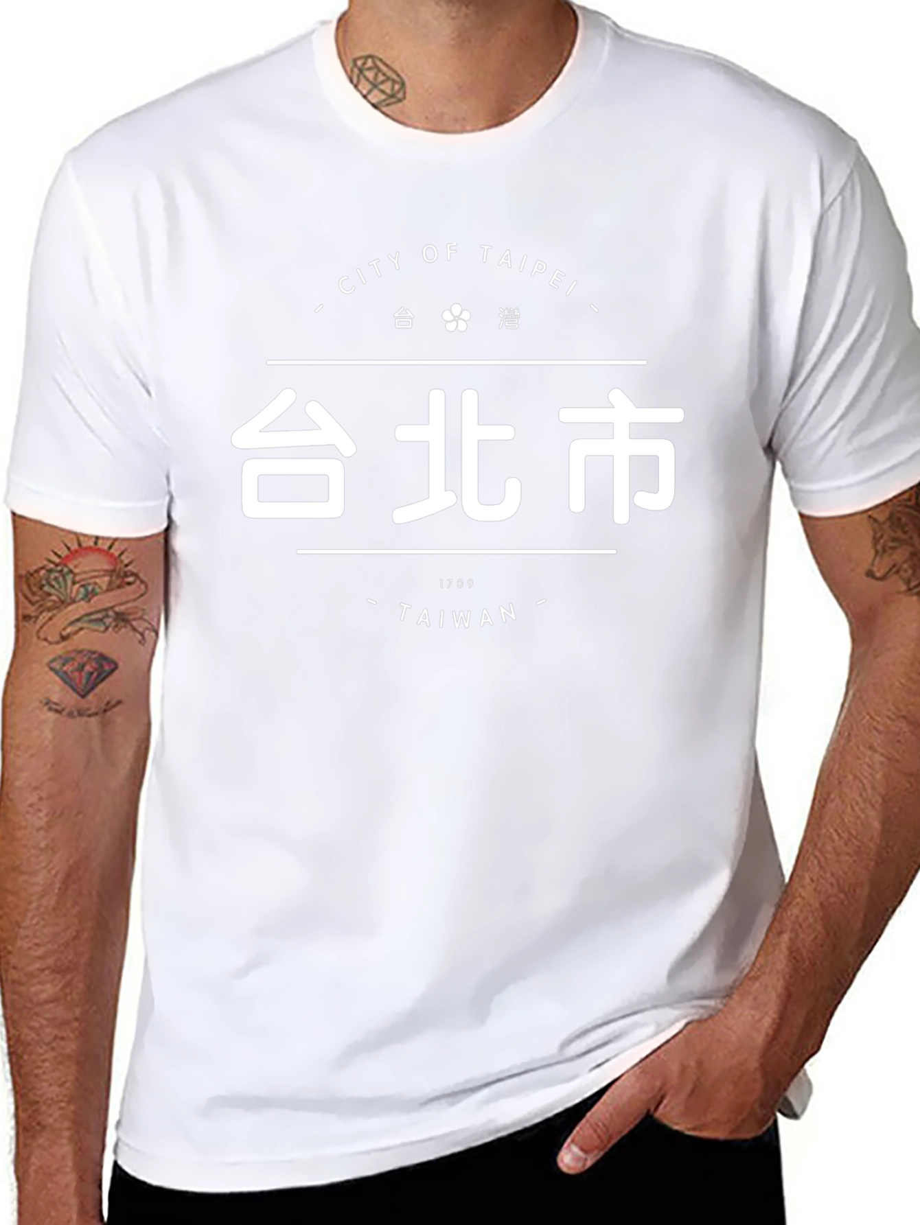 Taipei City Graphic T-Shirt - Black Taiwan Pride