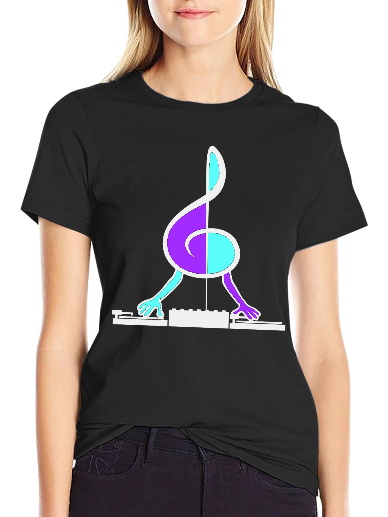 DJ Music Note T-Shirt - Unique Graphic Tee
