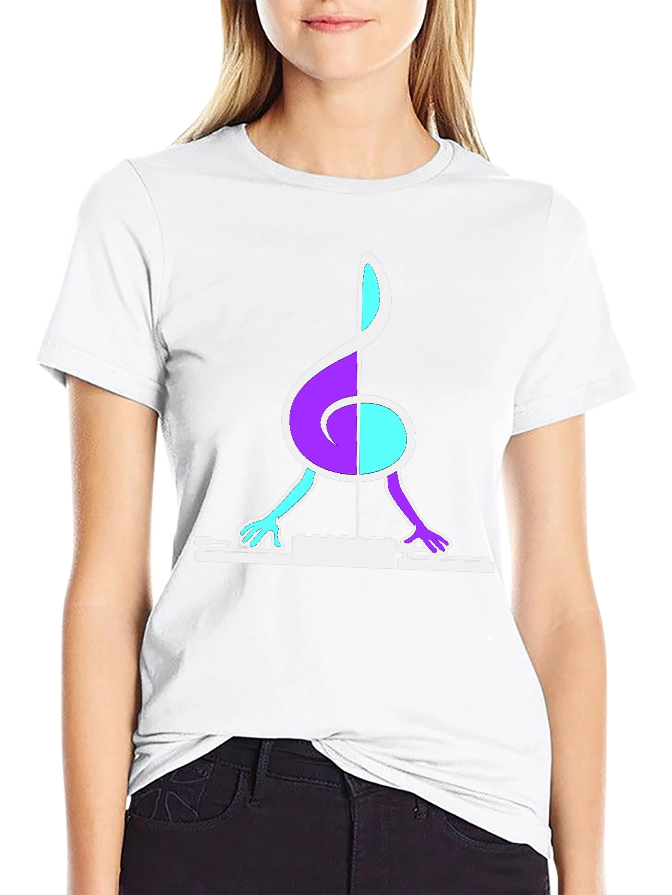 DJ Music Note T-Shirt - Unique Graphic Tee