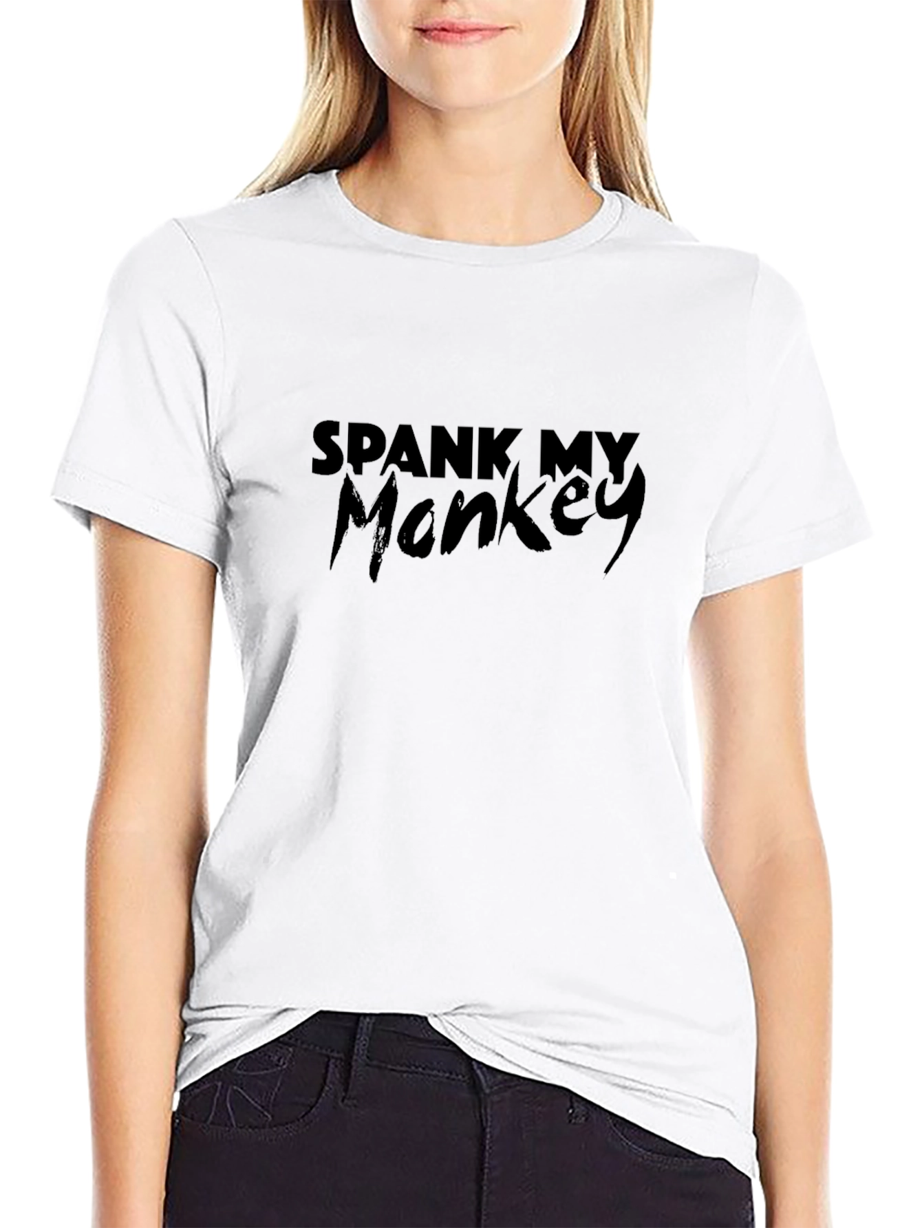 Spank My Monkey Graphic T-Shirt - Adult Humor