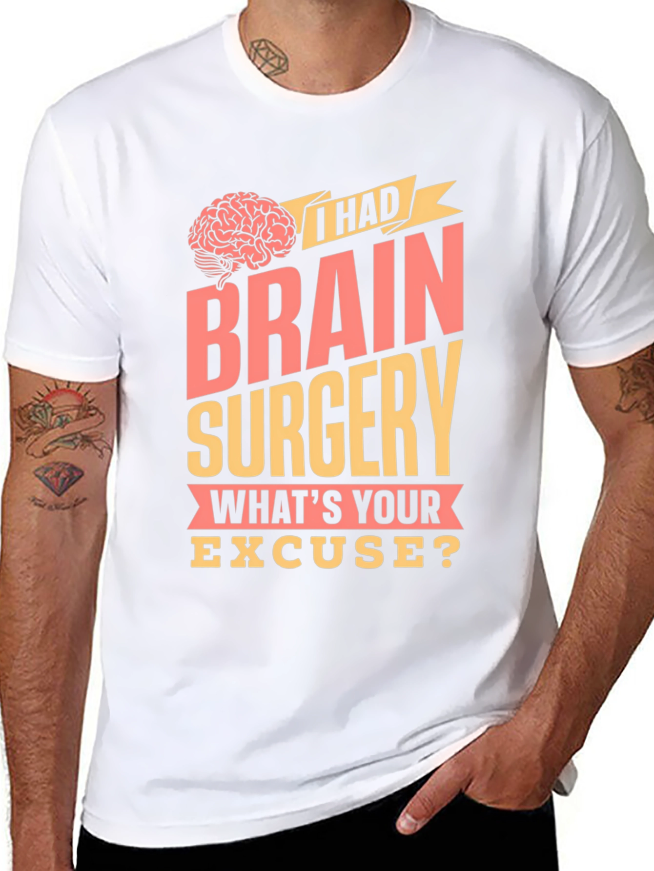 Brain Surgery Excuse Graphic Tee