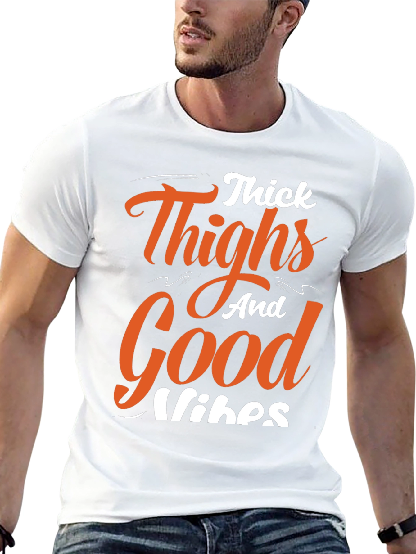 Thick Thighs Good Vibes Graphic Tee
