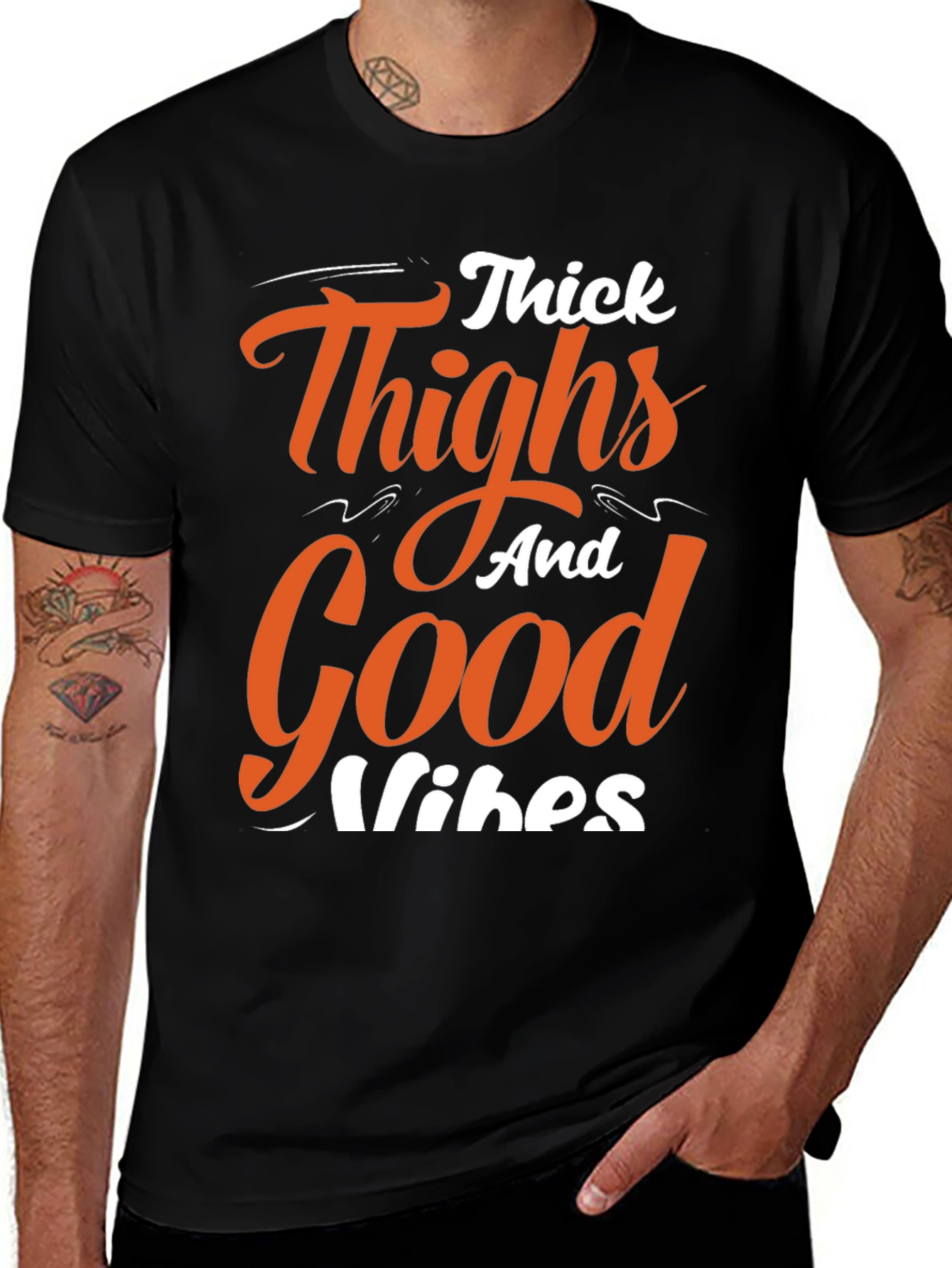 Thick Thighs Good Vibes Graphic Tee