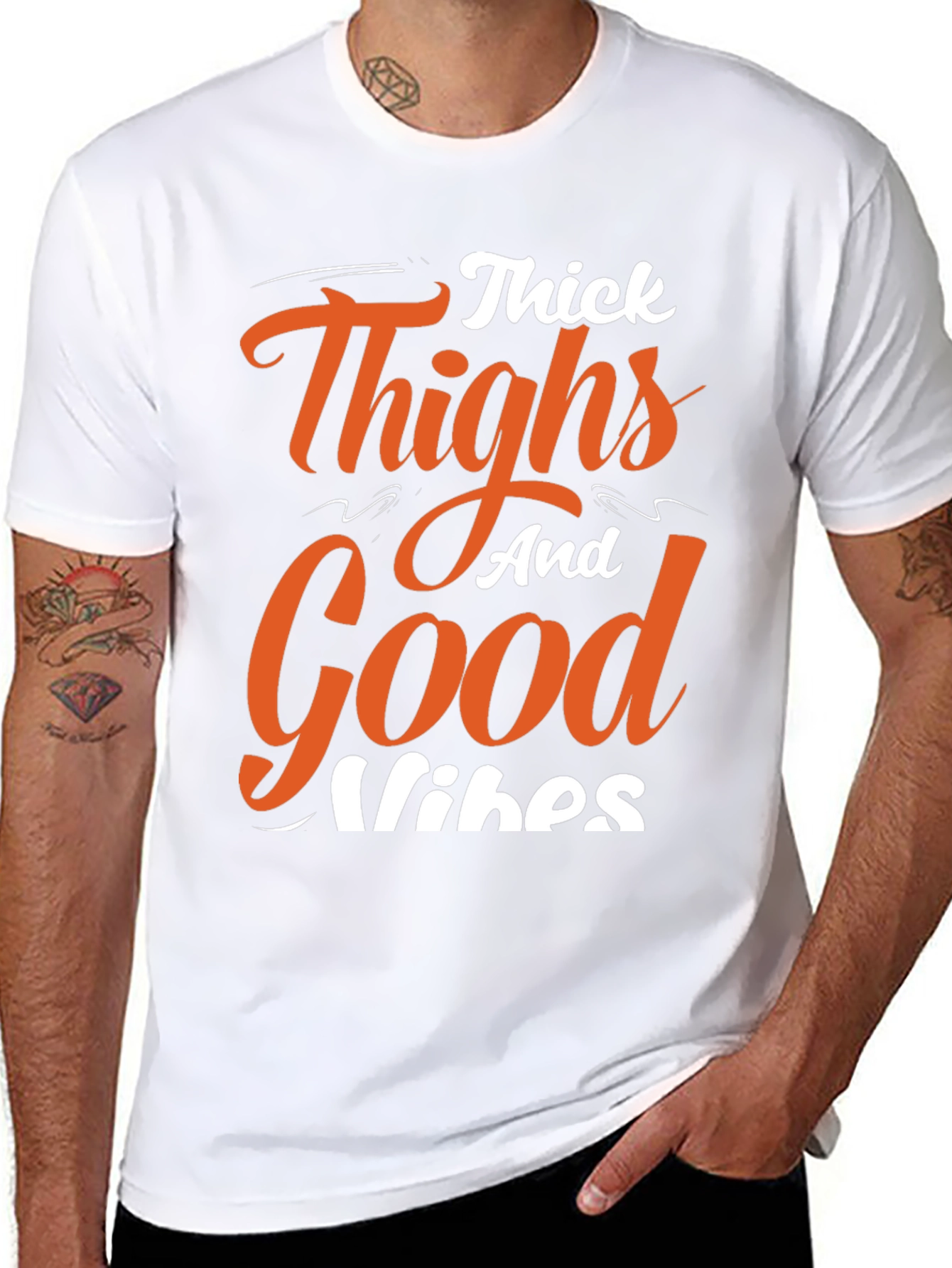 Thick Thighs Good Vibes Graphic Tee