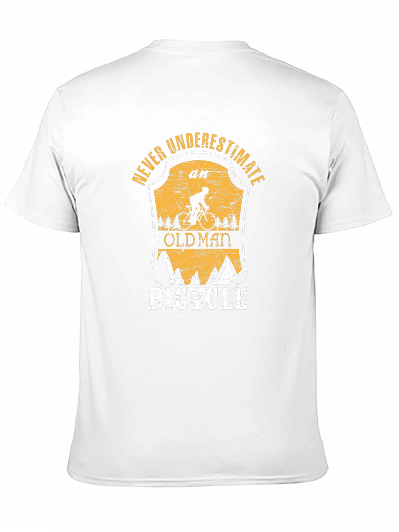 Never Underestimate an Old Man Bicycle T-Shirt