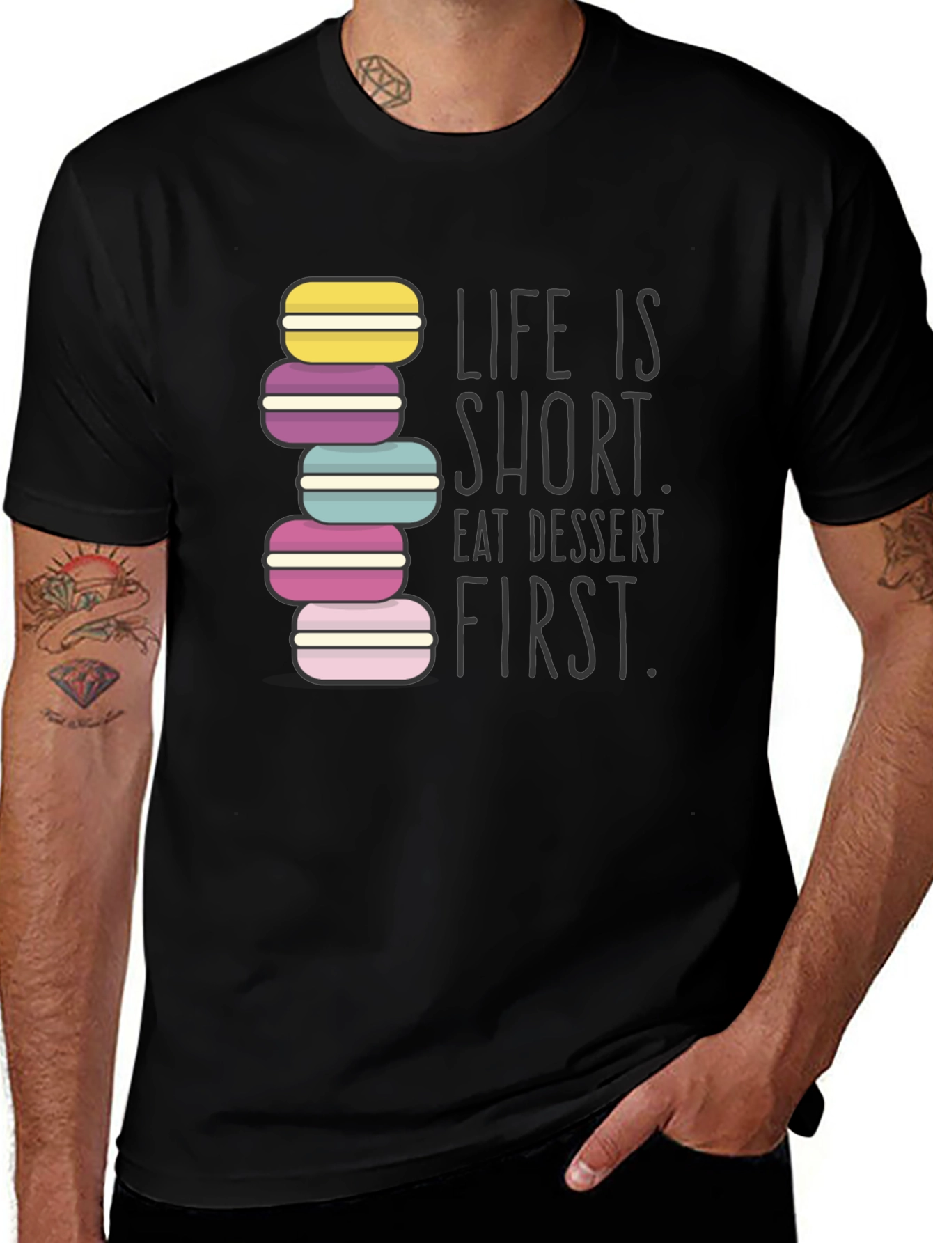 Eat Dessert First Graphic T-Shirt