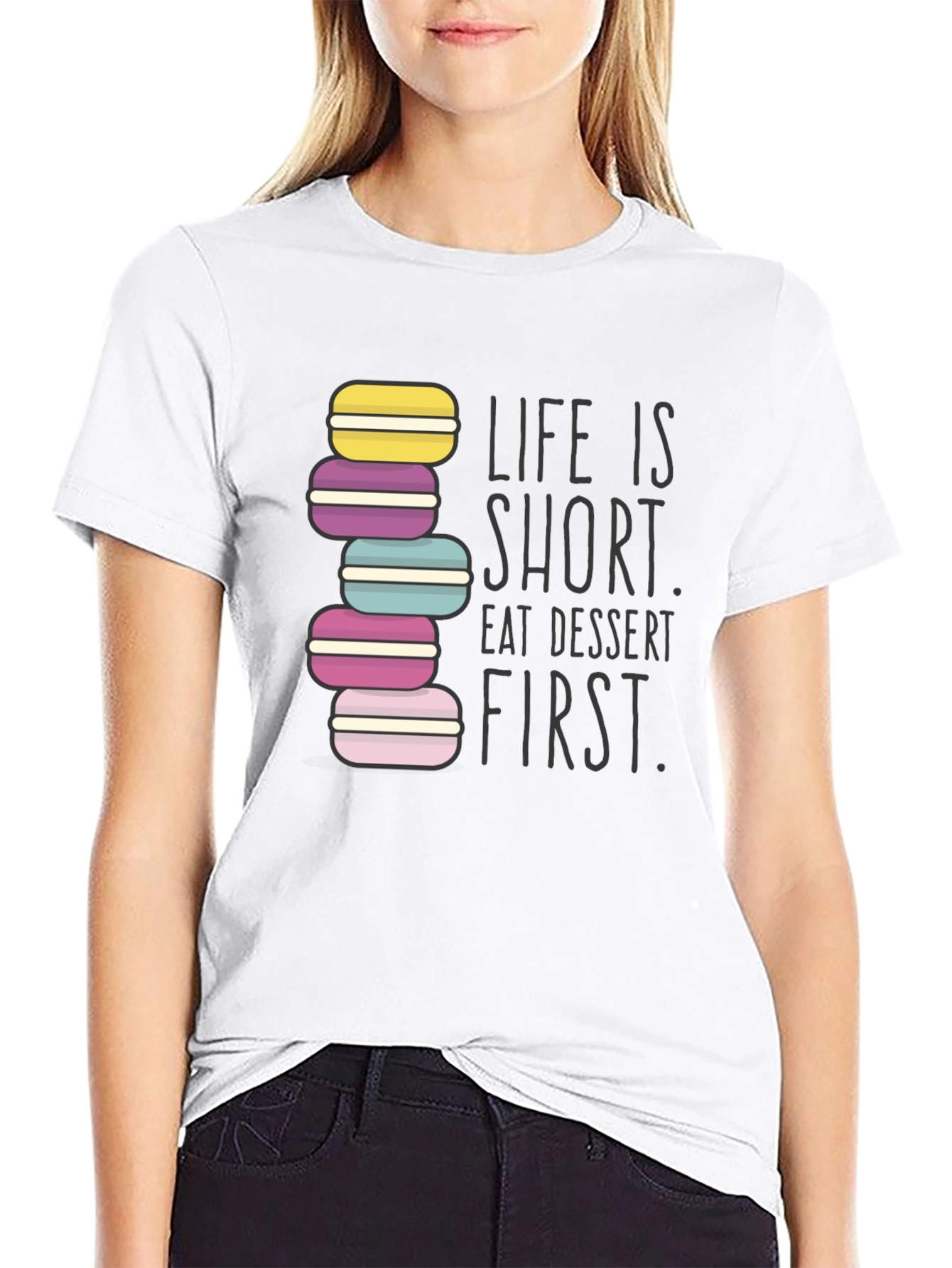 Eat Dessert First Graphic T-Shirt