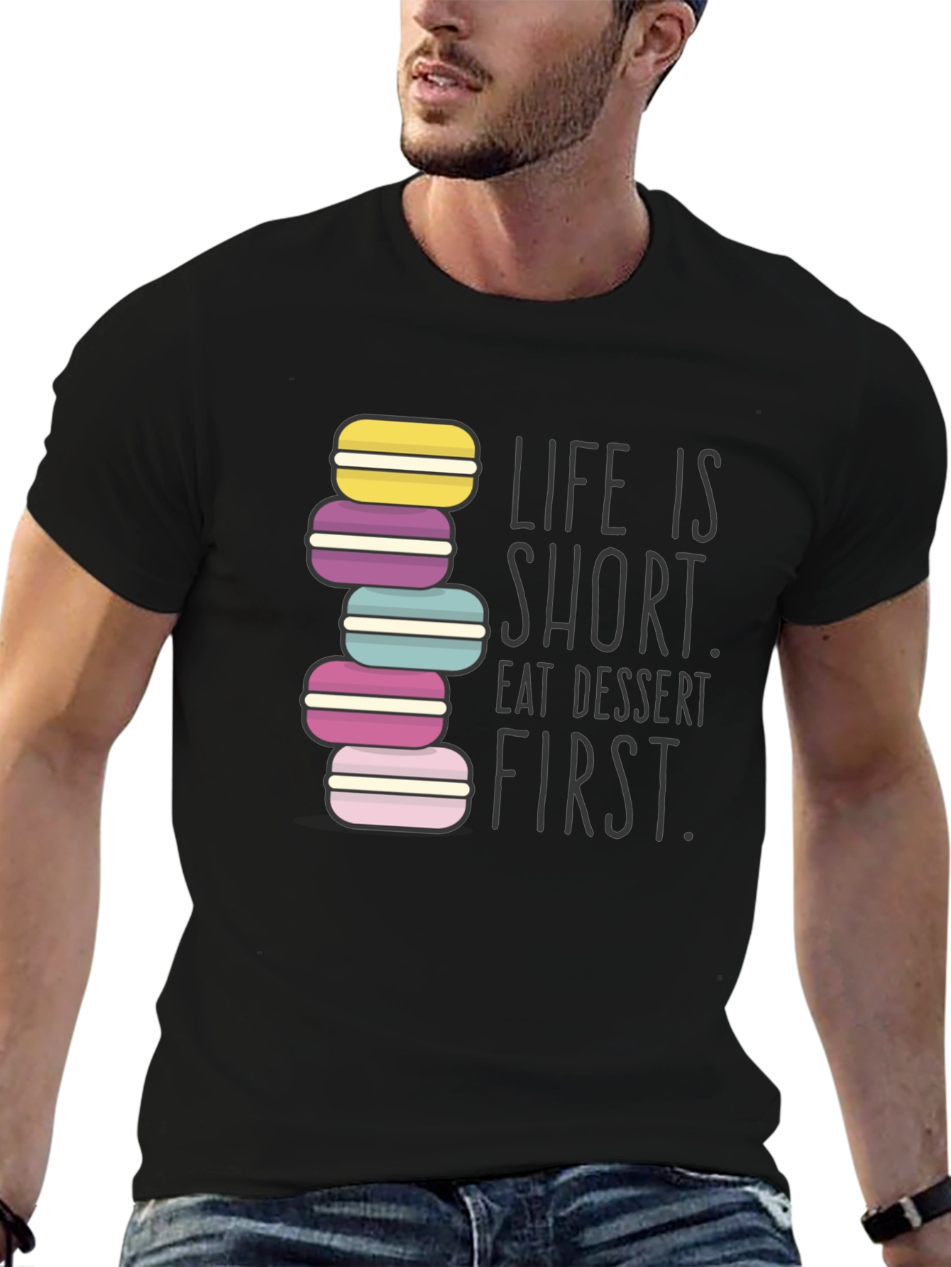 Eat Dessert First Graphic T-Shirt