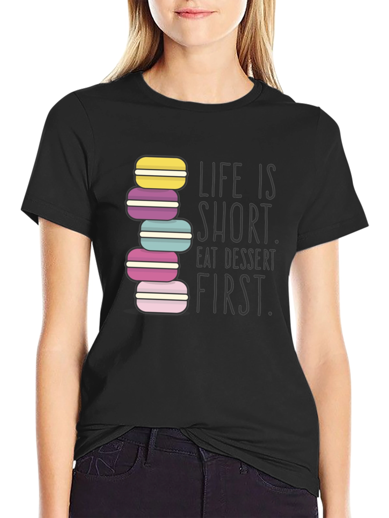 Eat Dessert First Graphic T-Shirt