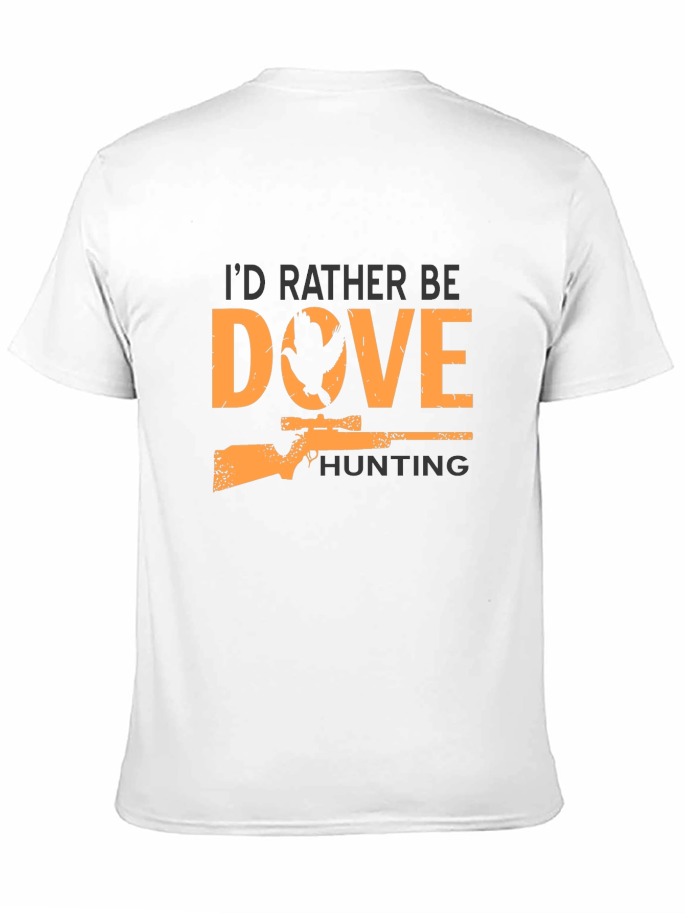 Dove Hunting Graphic Tee - Black Cotton T-Shirt